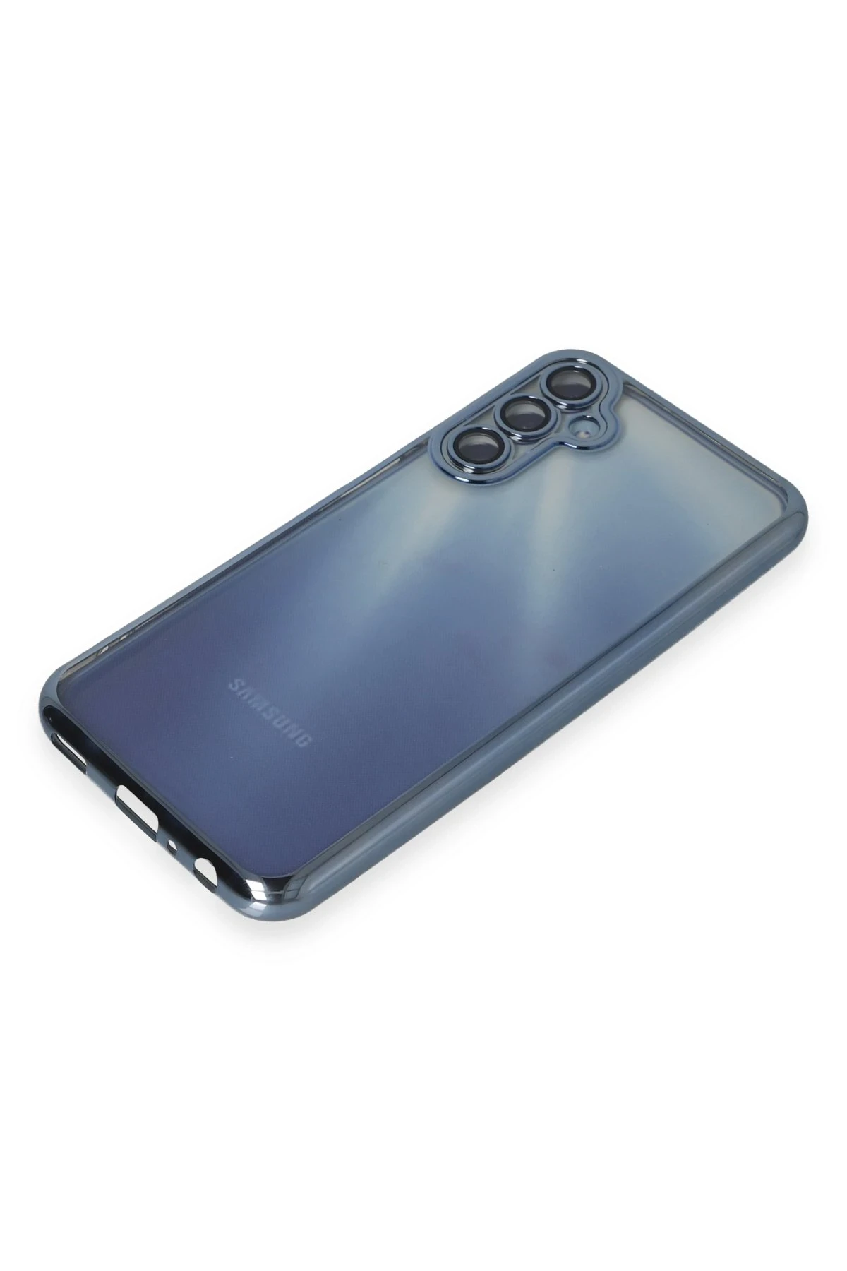 Newface Samsung Galaxy A25 5G Kılıf Razer Lensli Silikon - Açık Mavi - Görsel 4