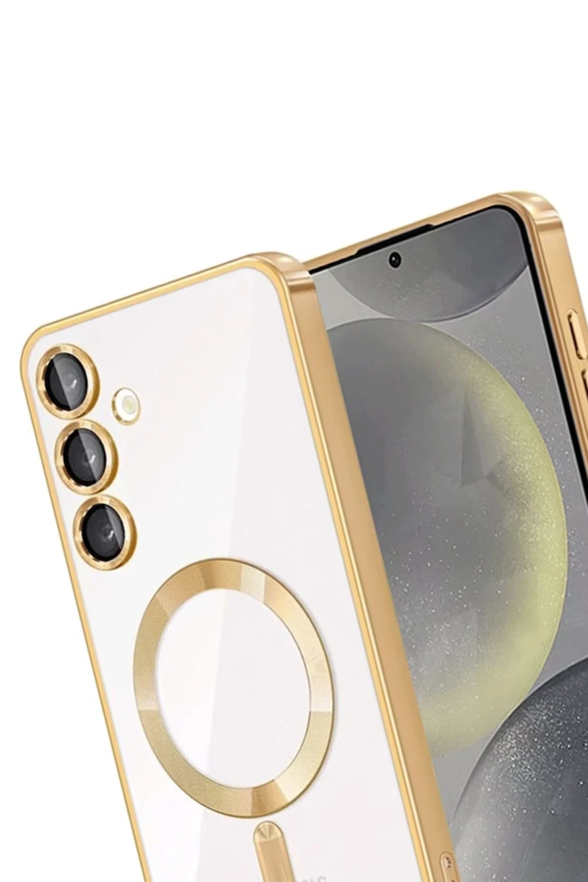 Newface Samsung Galaxy A35 5G Kross Magneticsafe Kapak - Gold - Görsel 3