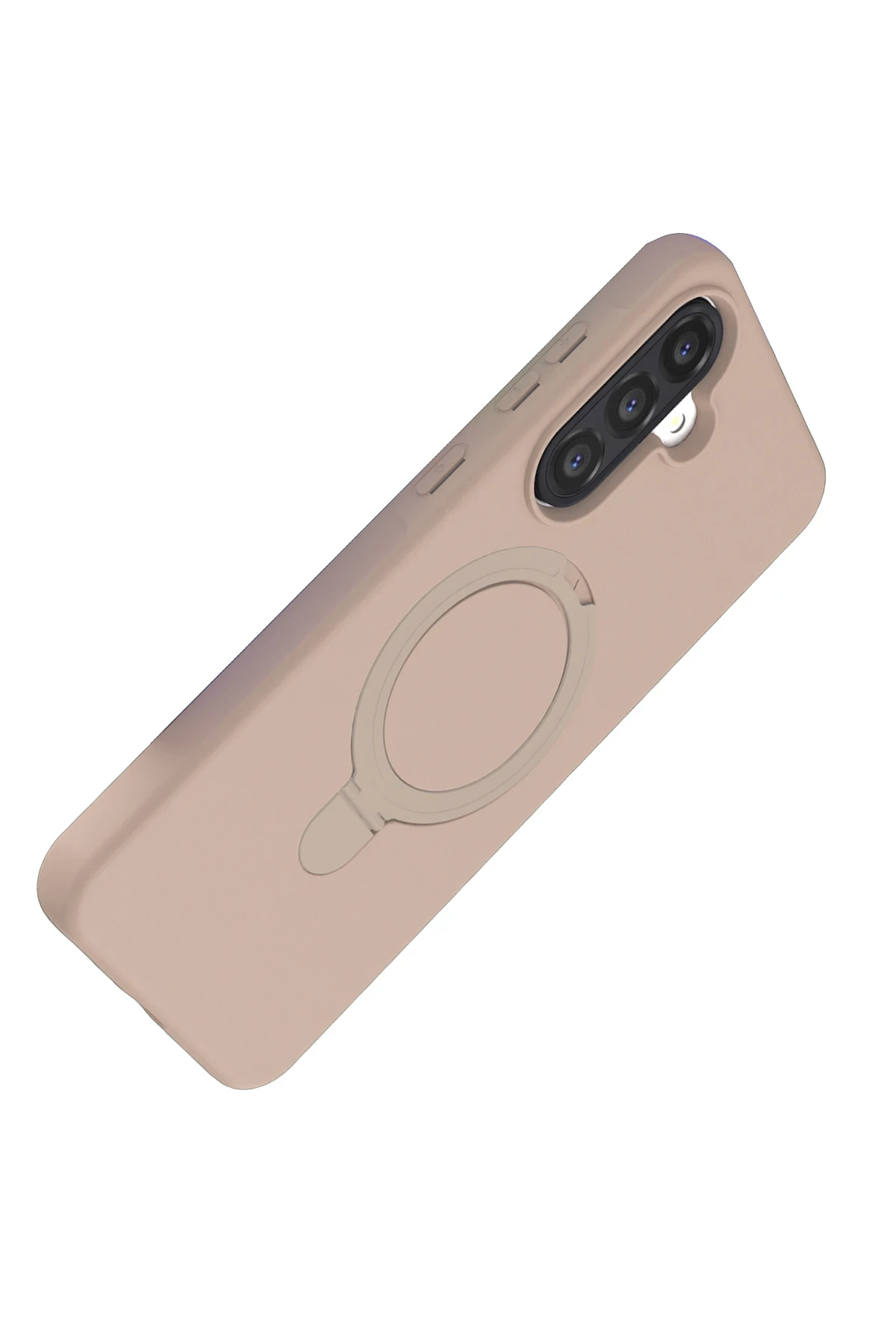 Newface Samsung Galaxy A36 Regal Magsafe Standlı Kapak - Çöl Titanyum - Görsel 4