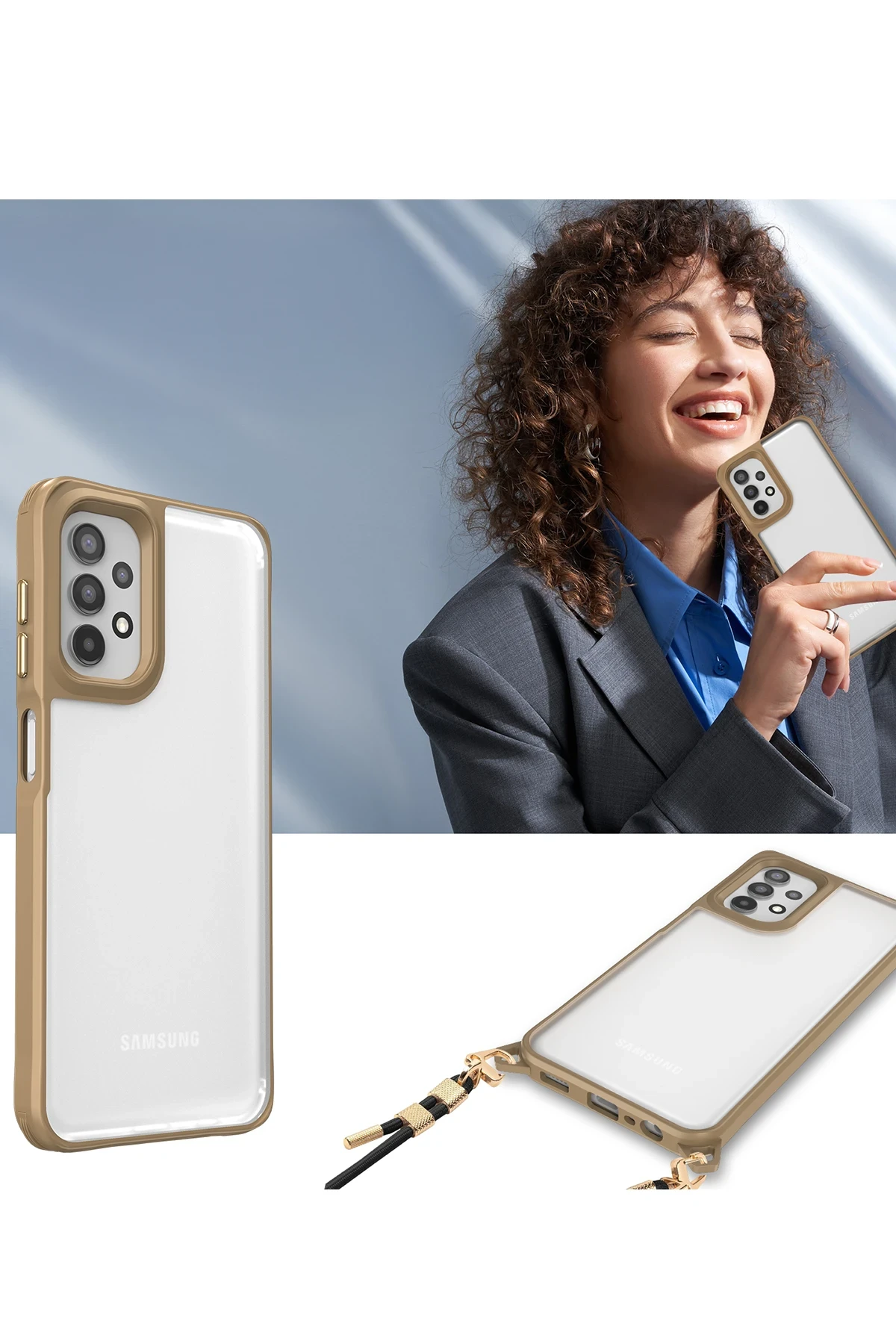 Newface Samsung Galaxy A52 Kılıf Penta Silikon Kılıf - Şeffaf - Görsel 3