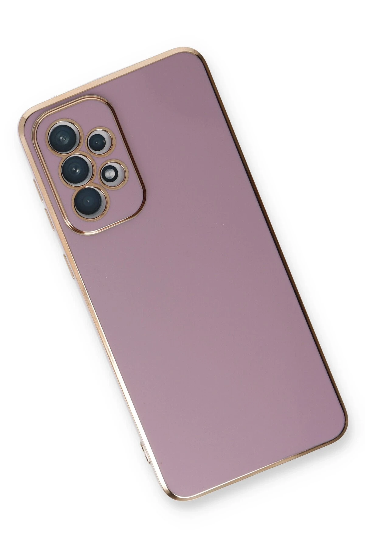 Newface Samsung Galaxy A53 5G Kılıf Volet Silikon - Mor - Görsel 3