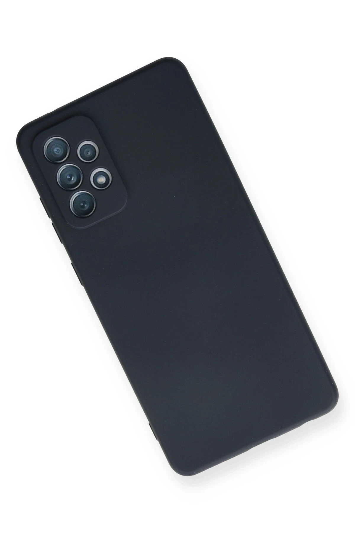 Newface Samsung Galaxy A72 Kılıf Nano içi Kadife Silikon - Lacivert - Görsel 3