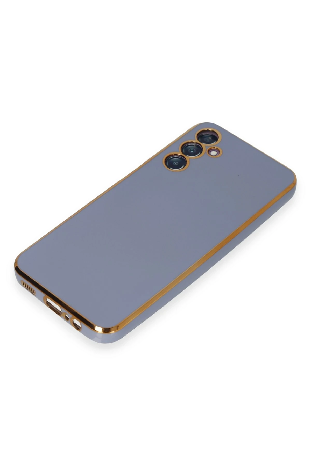 Newface Samsung Galaxy M14 5G Kılıf Volet Silikon - Mavi - Görsel 4