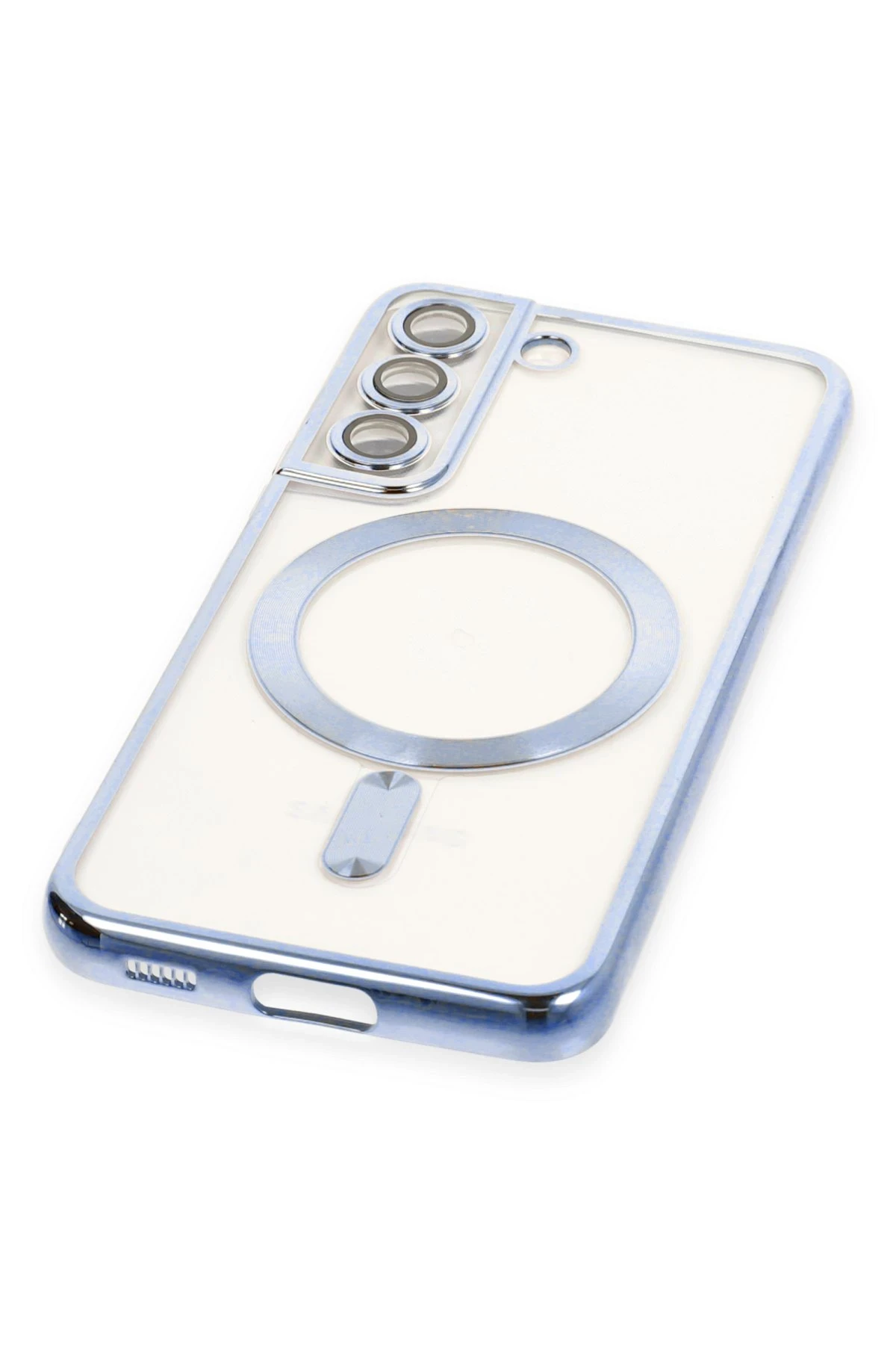 Newface Samsung Galaxy S22 Kılıf Kross Magneticsafe Kapak - Sierra Blue - Görsel 4