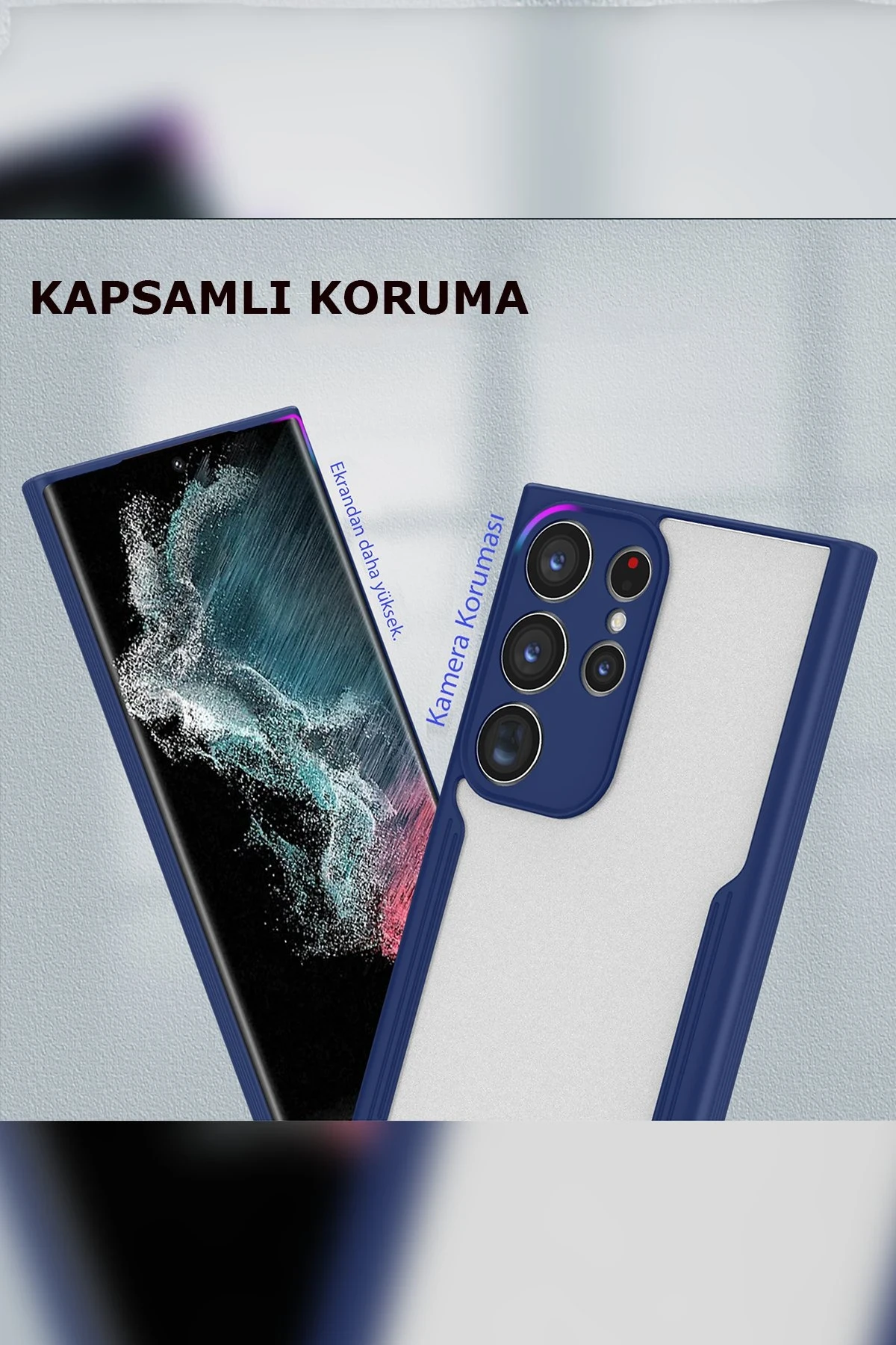 Newface Samsung Galaxy S23 Plus Kılıf Platin Silikon - Kırmızı - Görsel 3
