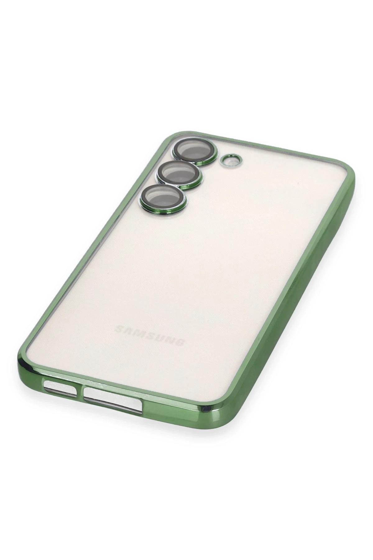 Newface Samsung Galaxy S23 Plus Kılıf Razer Lensli Silikon - Yeşil - Görsel 4