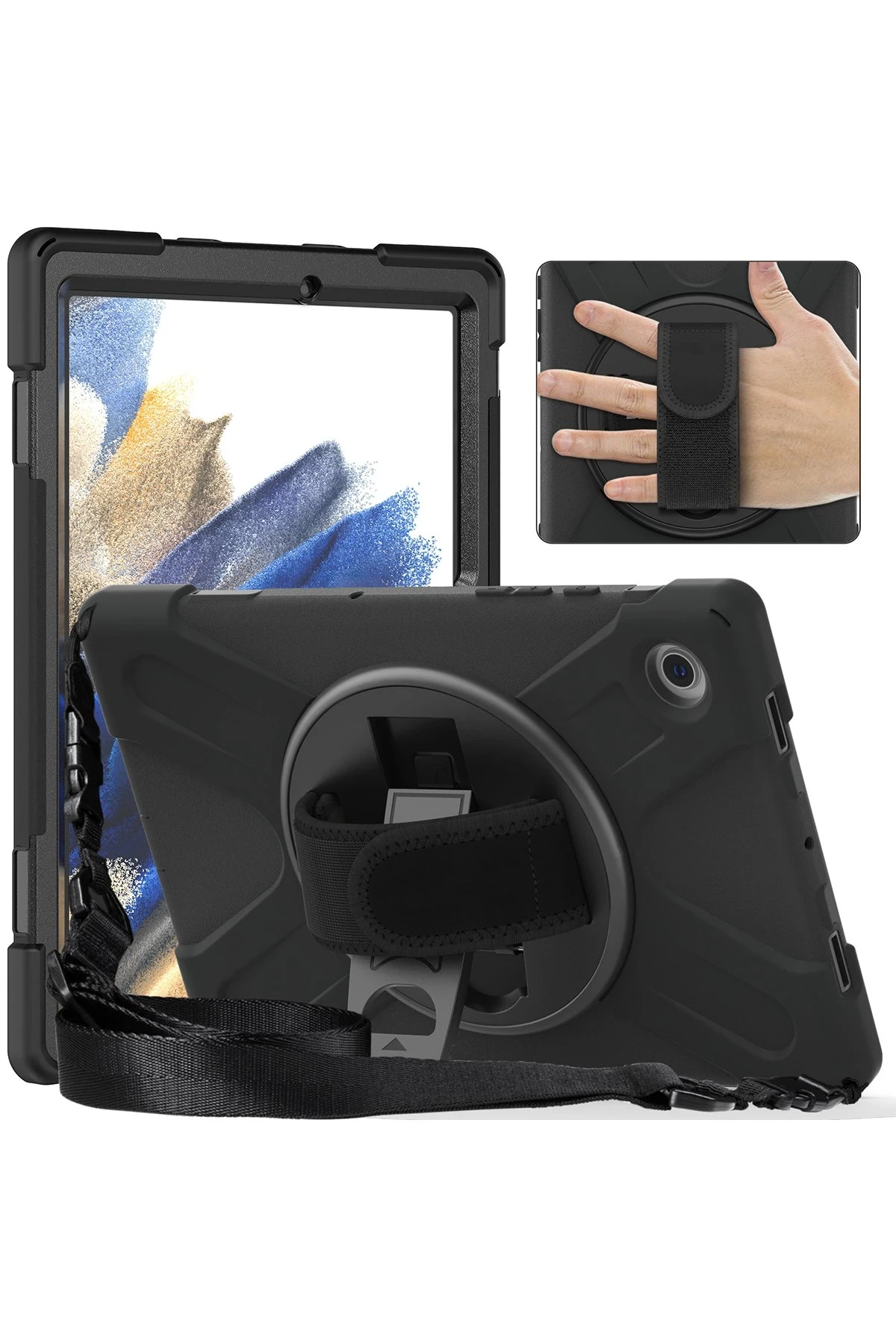 Newface Samsung Galaxy X200 Tab A8 10.5 Kılıf Amazing Tablet Kapak - Pembe - Görsel 7