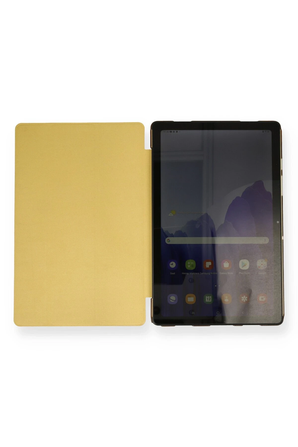 Newface Samsung Galaxy X200 Tab A8 10.5 Kılıf Tablet Smart Kılıf - Gold - Görsel 3