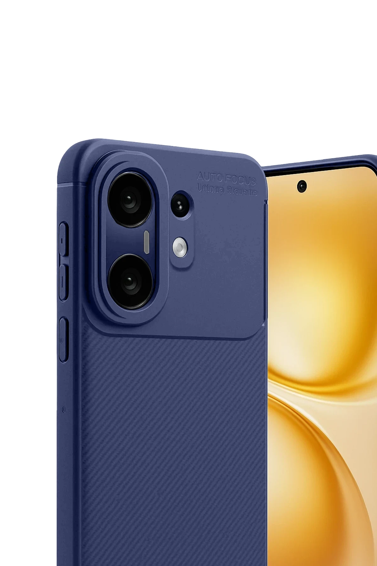 Newface Vivo X200 FE Auto Focus Karbon Kapak - Lacivert - Görsel 3