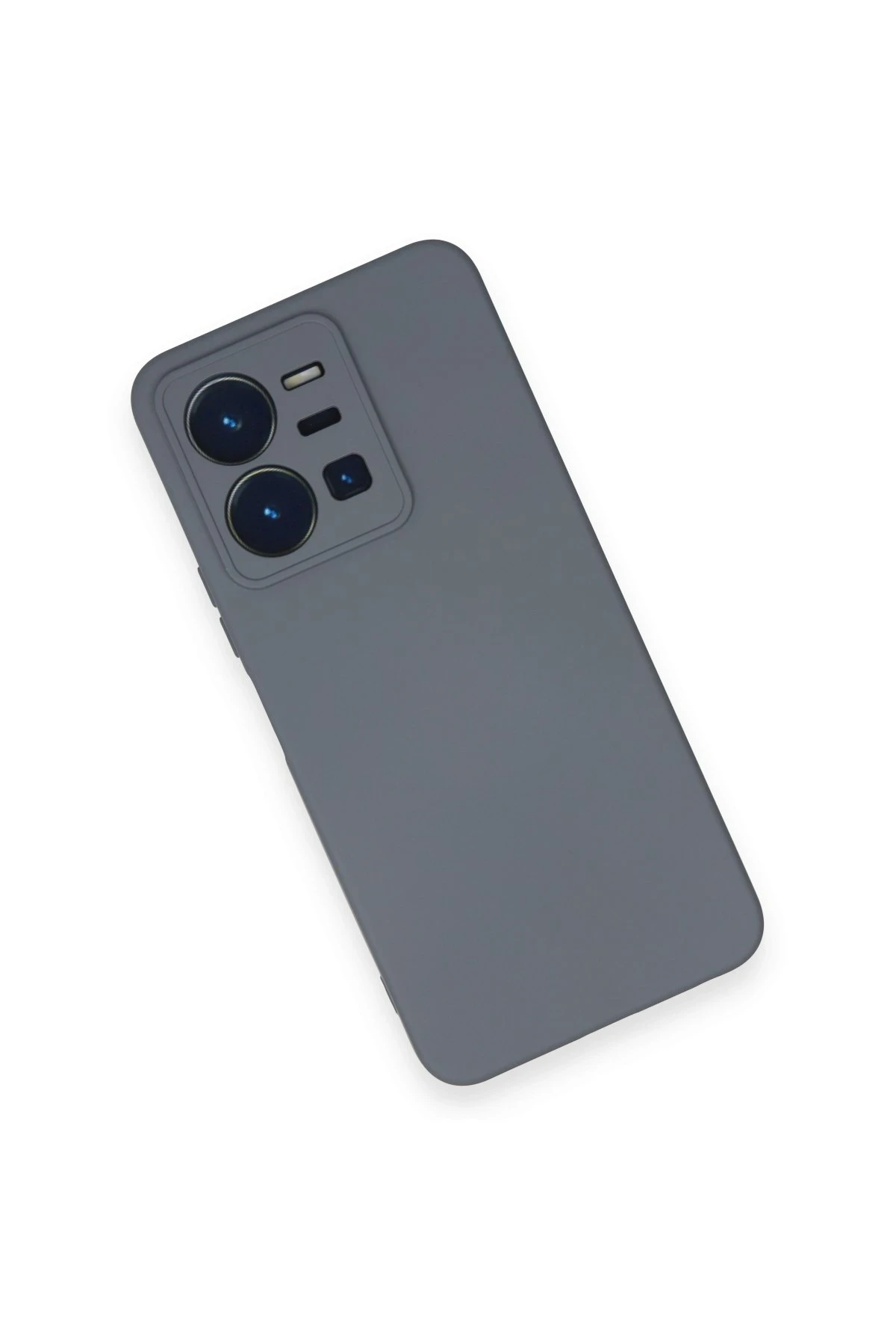 Newface Vivo Y35 Kılıf Nano içi Kadife Silikon - Gri - Görsel 3