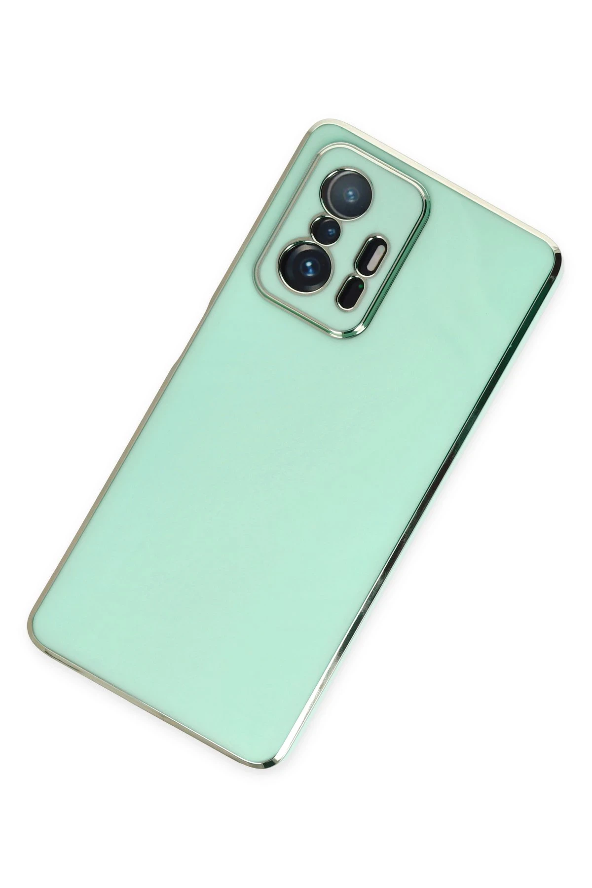 Newface Xiaomi Mi 11T Pro Kılıf Volet Silikon - Açık Yeşil - Görsel 3