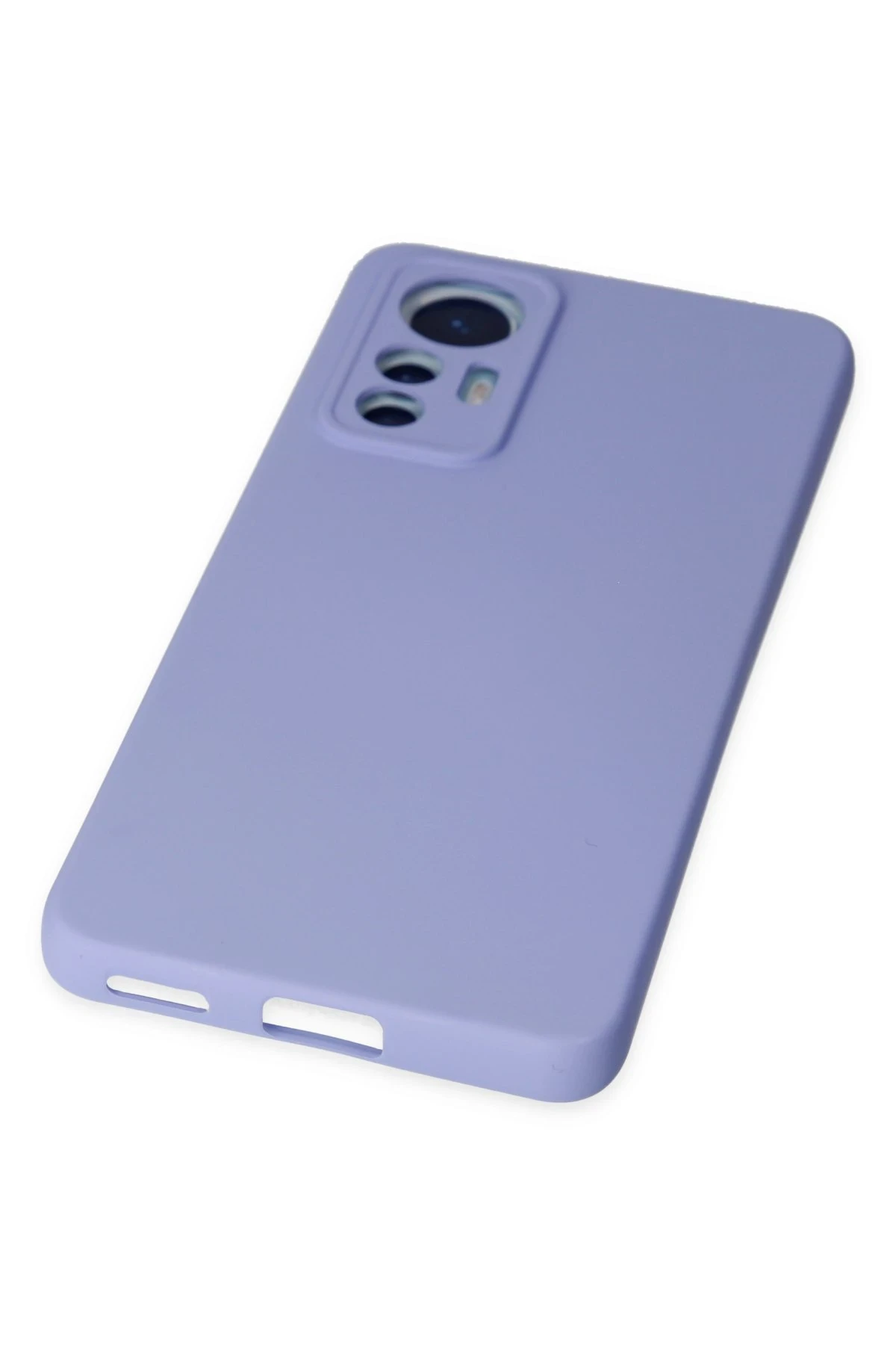 Newface Xiaomi Mi 12 Lite Kılıf Nano içi Kadife Silikon - Lila - Görsel 5
