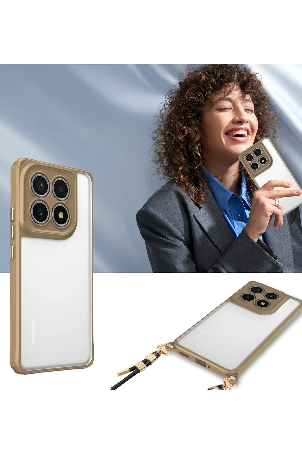 Newface Xiaomi Mi 14T Kılıf Penta Silikon Kılıf - Titan Gri - Görsel 3