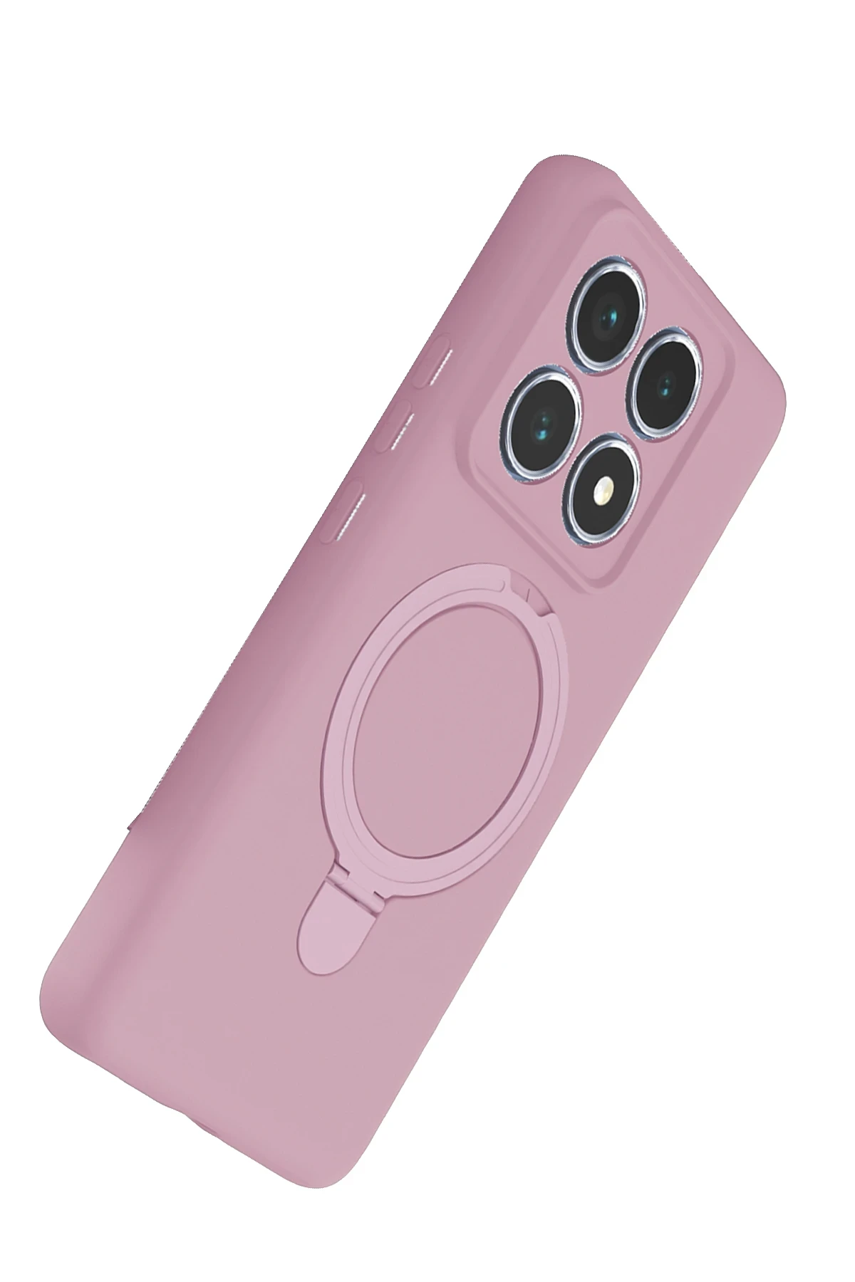 Newface Xiaomi Mi 14T Pro Regal Magsafe Standlı Kapak - Açık Pembe - Görsel 3