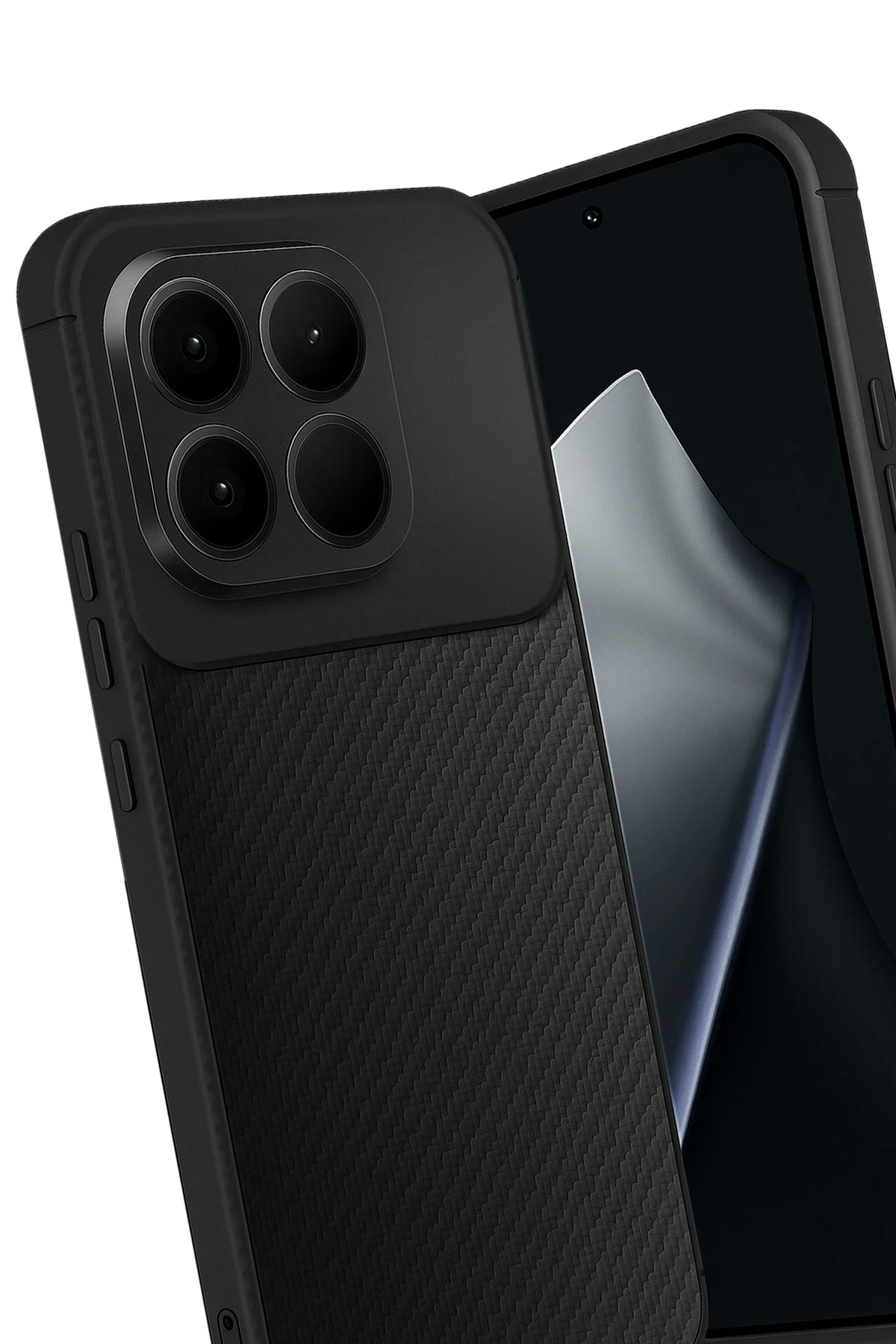 Newface Xiaomi Mi 15T Auto Focus Karbon Kapak - Siyah - Görsel 3