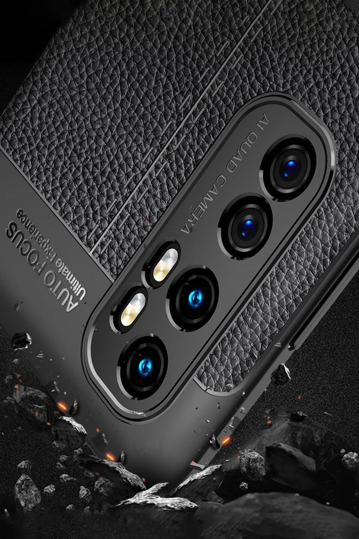 Newface Xiaomi Mi Note 10 Lite Kılıf Auto Focus Kapak - Kırmızı - Görsel 4