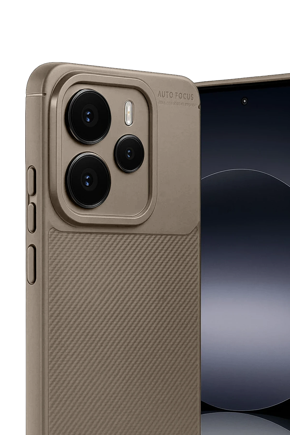 Newface Xiaomi Note 14 5G Auto Focus Karbon Kapak - Kahverengi - Görsel 3