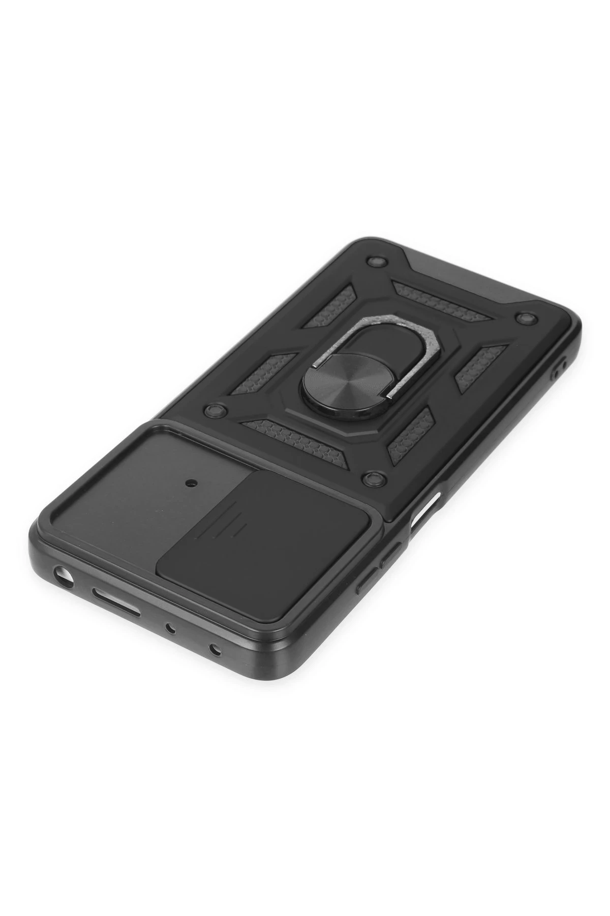 Newface Xiaomi Poco X4 Pro 5G Kılıf Pars Lens Yüzüklü Silikon - Siyah - Görsel 4