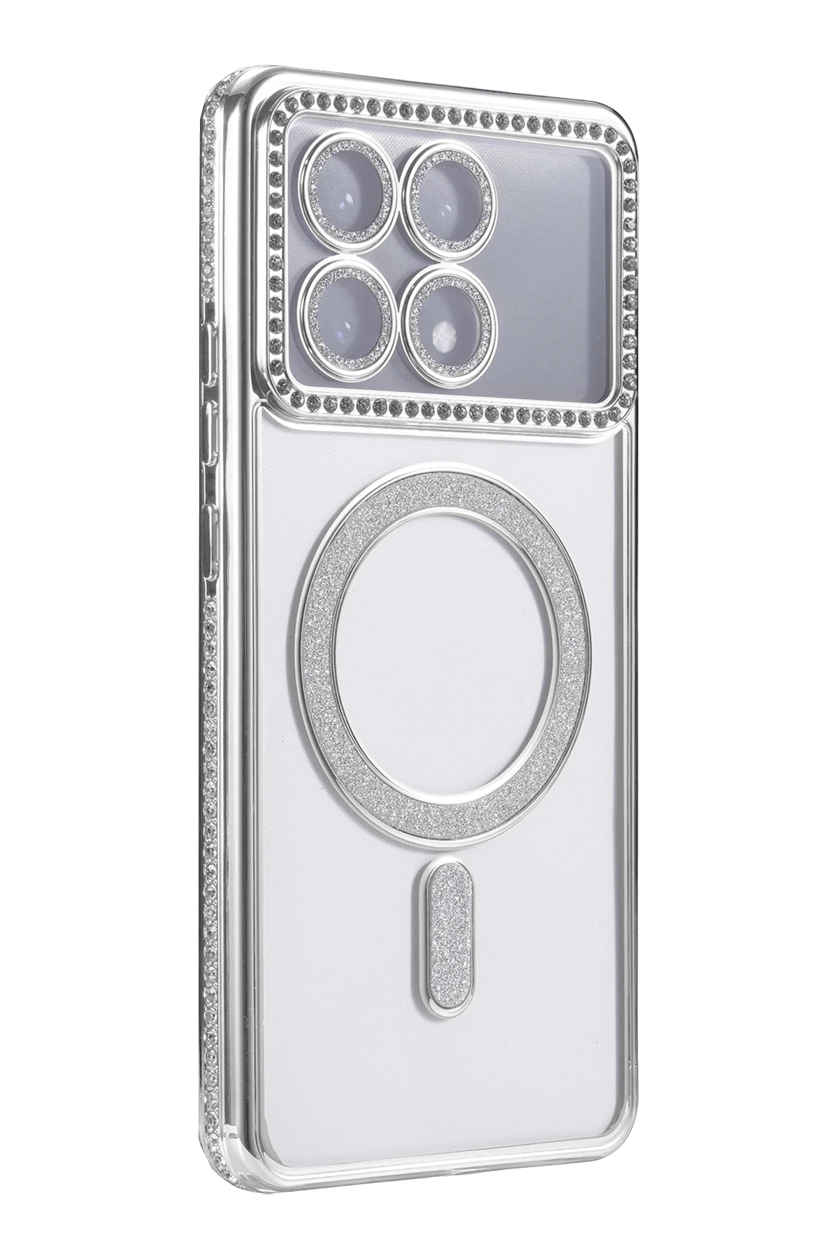 Newface Xiaomi Poco X6 Pro Joke Simli Magneticsafe Kılıf - Gümüş - Görsel 3