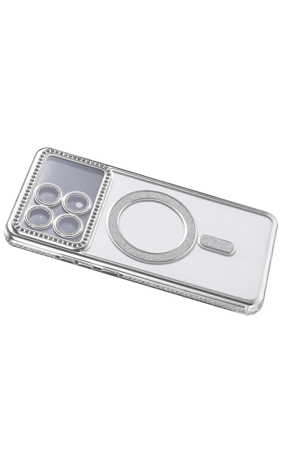 Newface Xiaomi Poco X6 Pro Joke Simli Magneticsafe Kılıf - Gümüş - Görsel 4