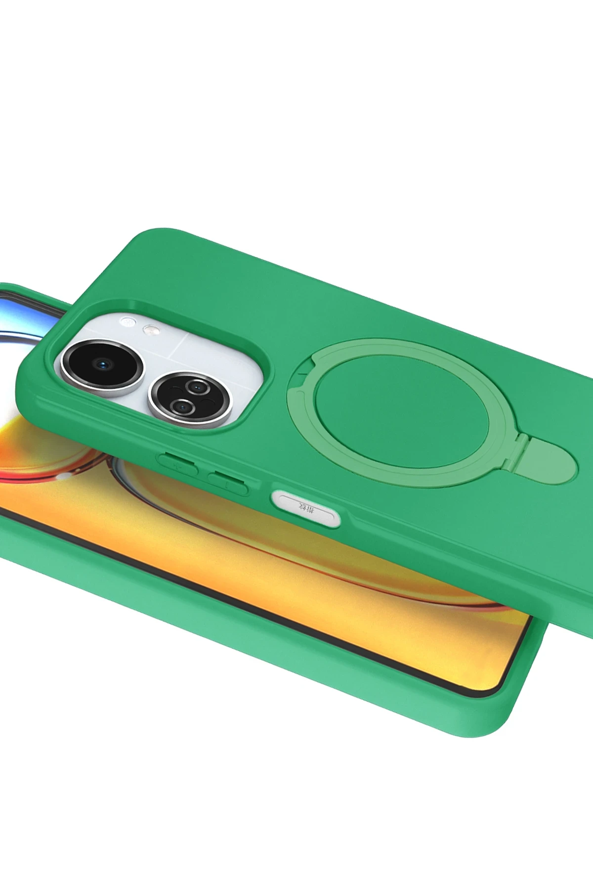 Newface Xiaomi Redmi 13C Regal Magsafe Standlı Kapak - Yeşil - Görsel 3