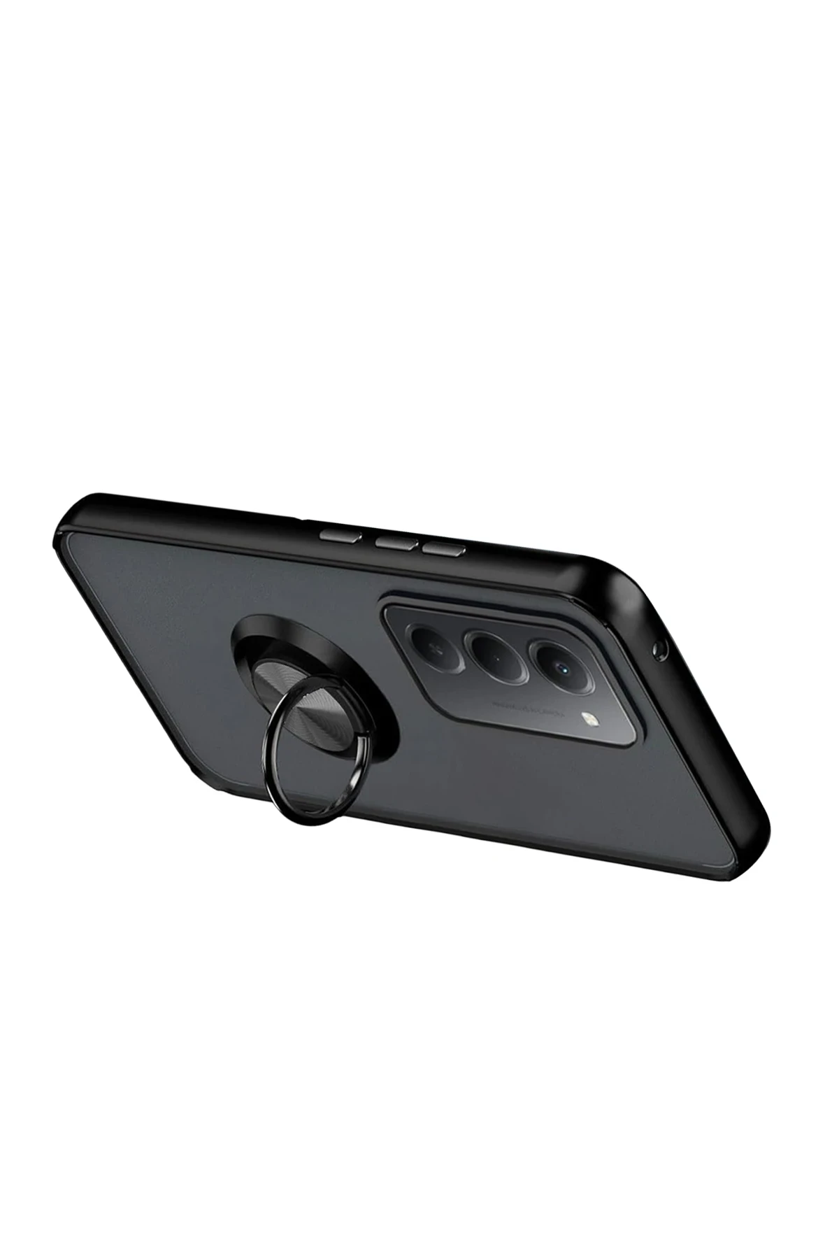 Newface Xiaomi Redmi 15 4G Montreal Yüzüklü Silikon Kapak - Siyah - Görsel 3