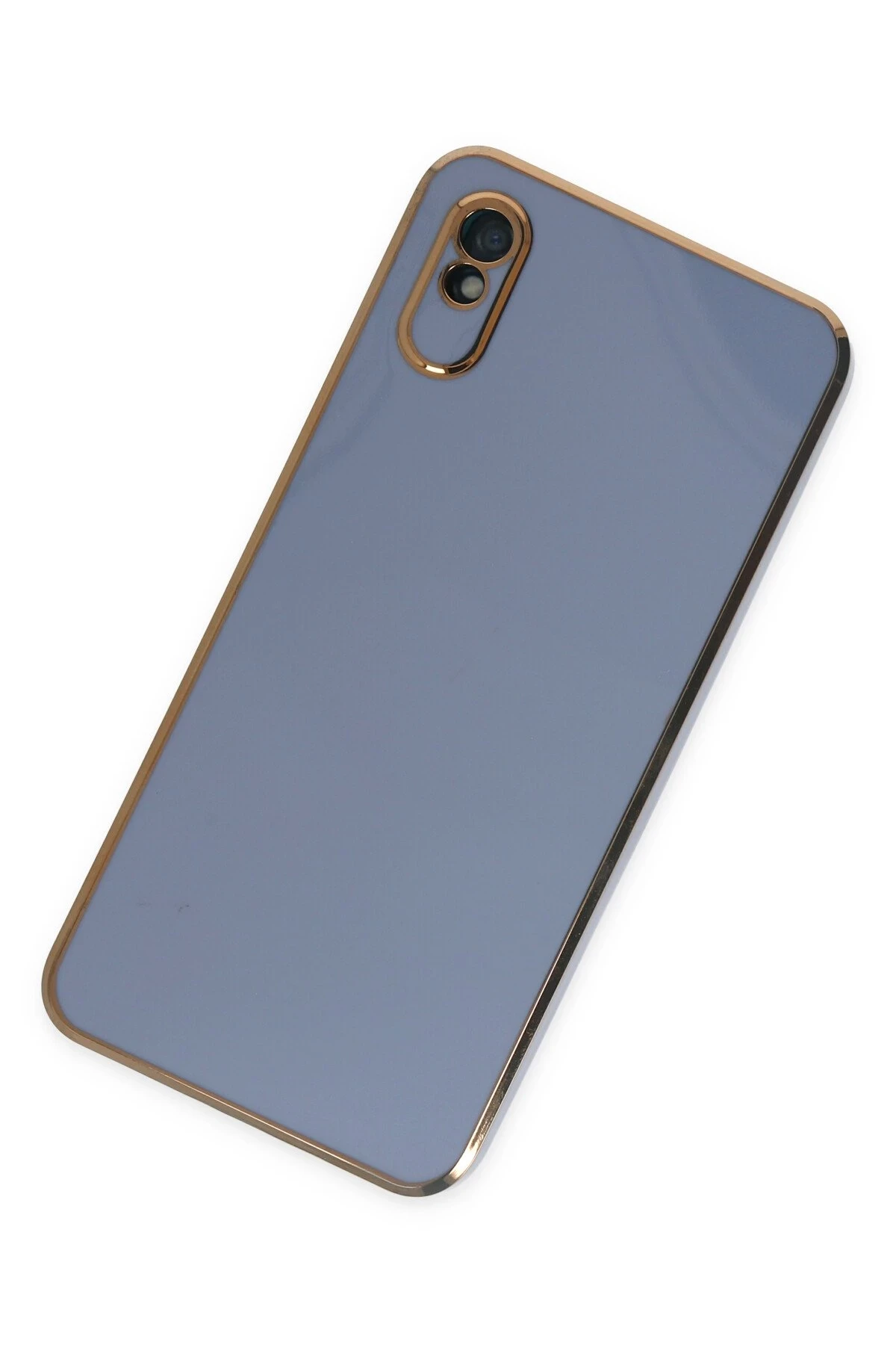 Newface Xiaomi Redmi 9A Kılıf Volet Silikon - Mavi - Görsel 3