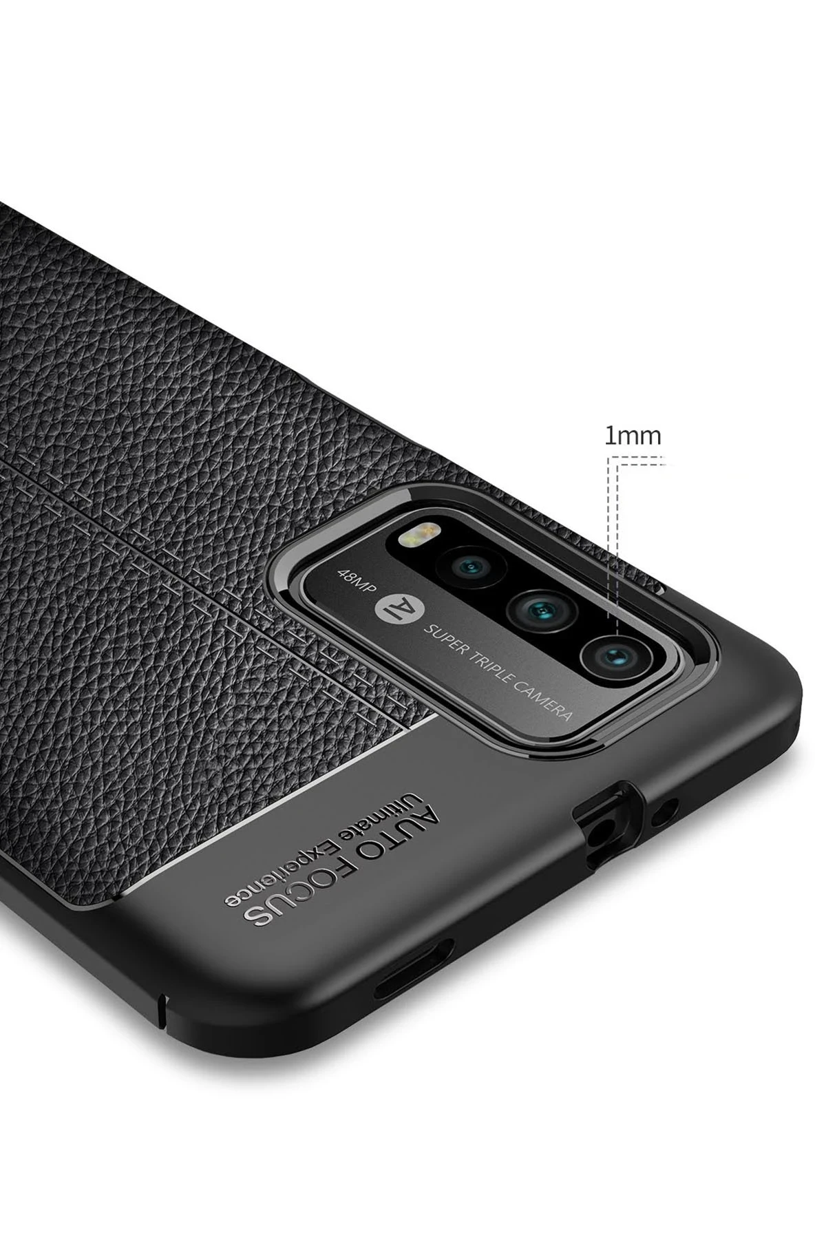 Newface Xiaomi Redmi 9T Kılıf Auto Focus Kapak - Siyah - Görsel 4