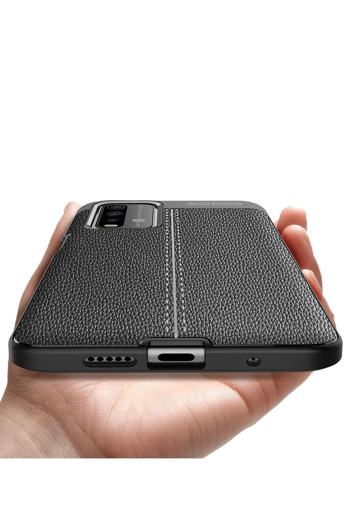 Newface Xiaomi Redmi 9T Kılıf Auto Focus Kapak - Siyah - Görsel 6