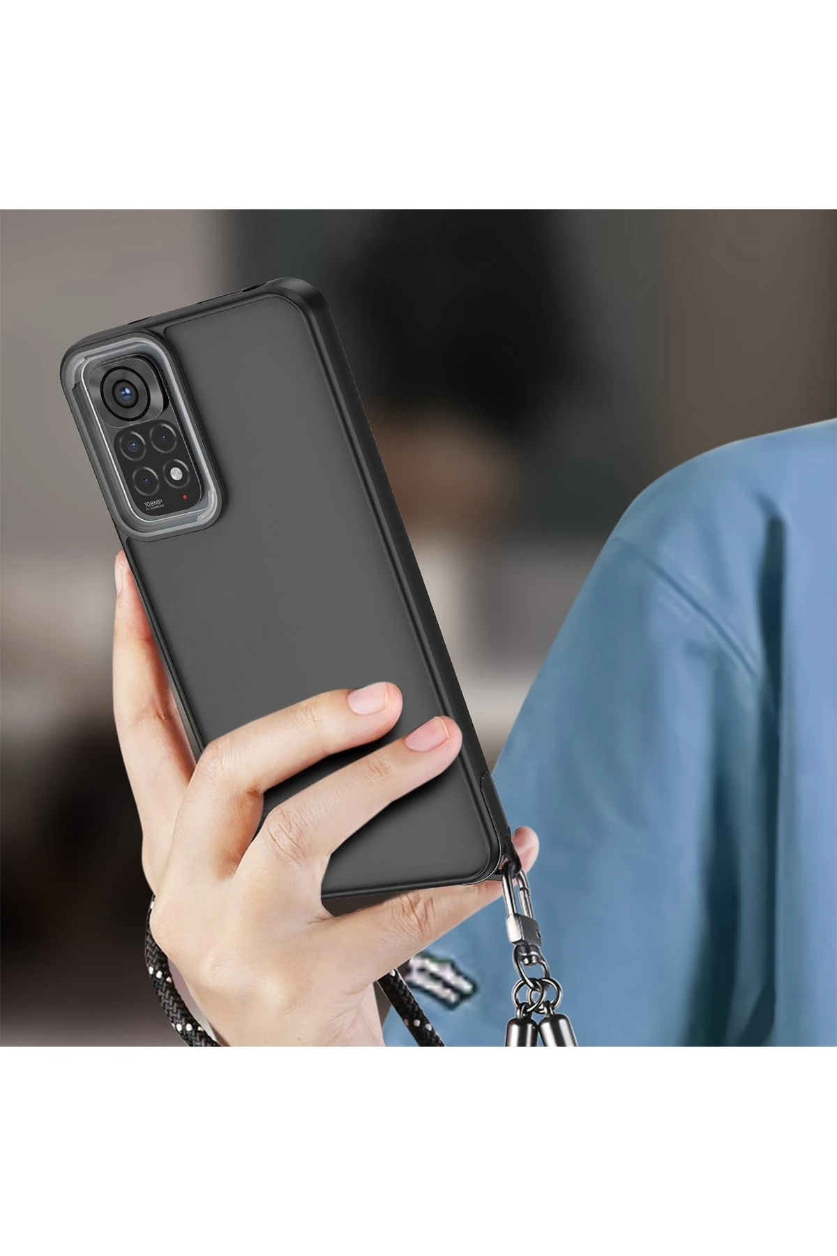 Newface Xiaomi Redmi Note 11 Kılıf Elegant Kapak - Siyah - Görsel 3