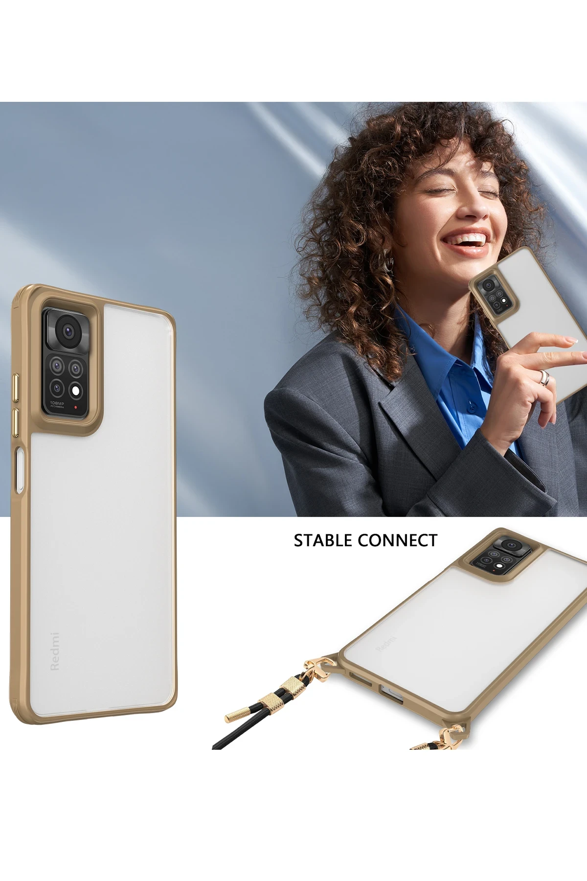 Newface Xiaomi Redmi Note 11 Pro Kılıf Penta Silikon Kılıf - Şeffaf - Görsel 3