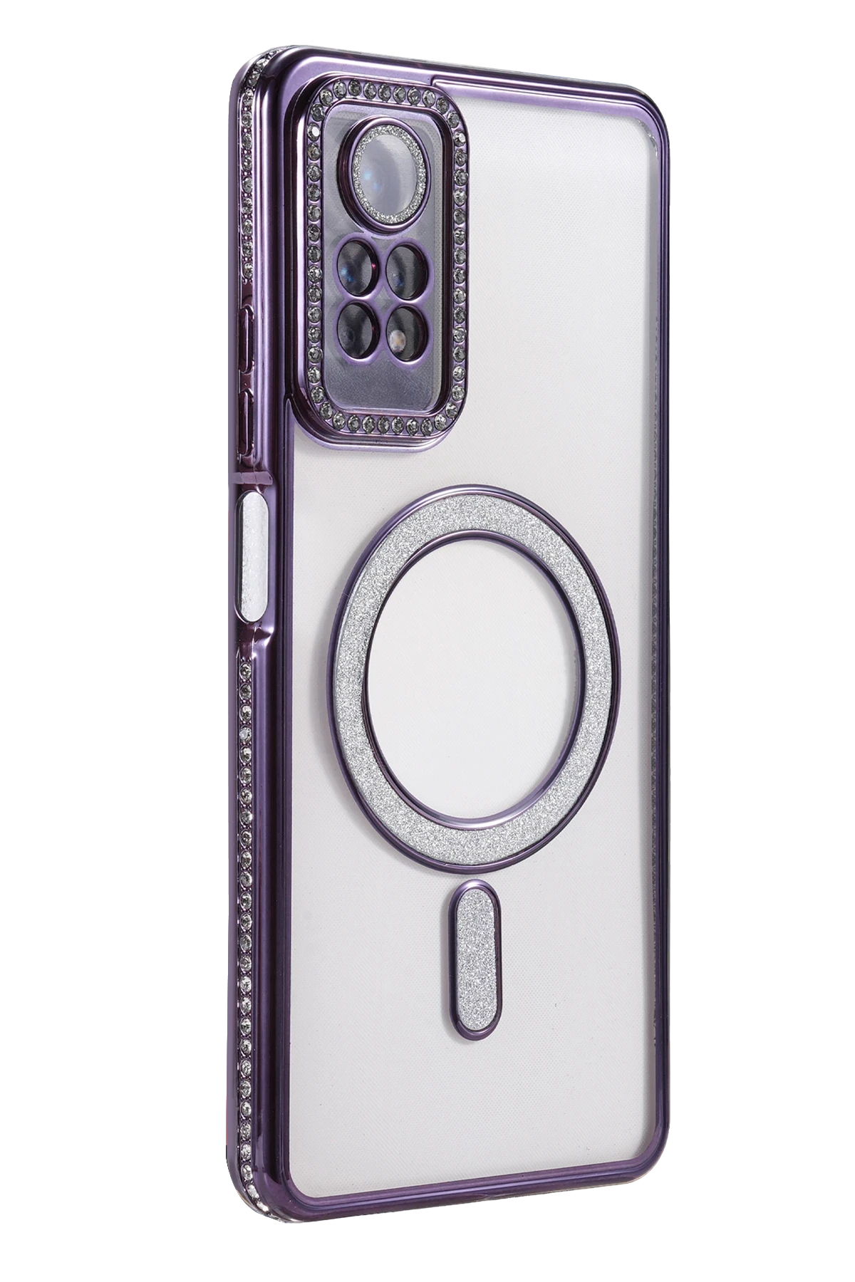 Newface Xiaomi Redmi Note 12 Pro 4G Joke Simli Magneticsafe Kılıf - Derin Mor - Görsel 3