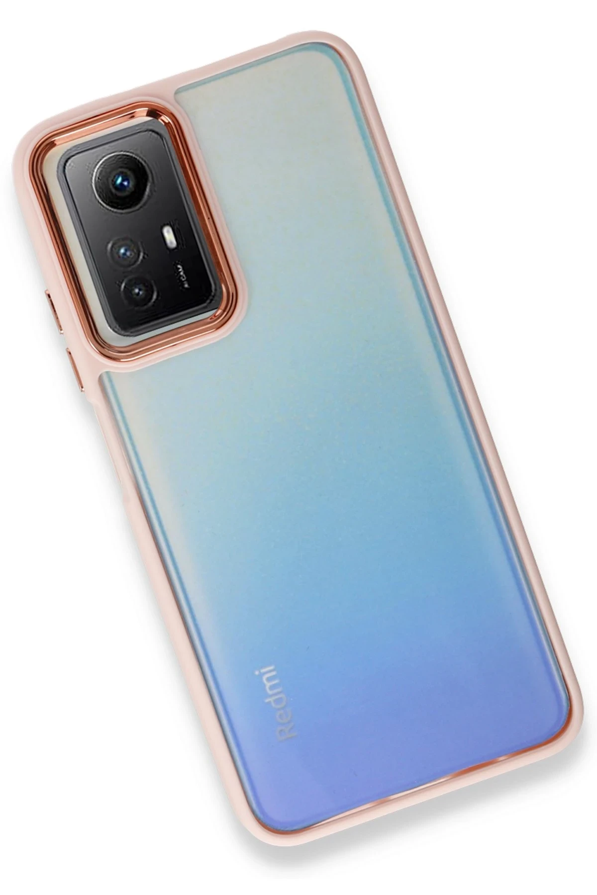 Newface Xiaomi Redmi Note 12S Kılıf Dora Kapak - Pudra - Görsel 3
