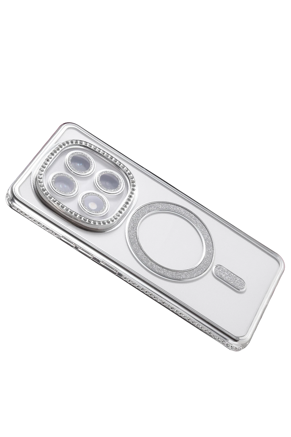 Newface Xiaomi Redmi Note 14 Pro 4G Joke Simli Magneticsafe Kılıf - Gümüş - Görsel 4