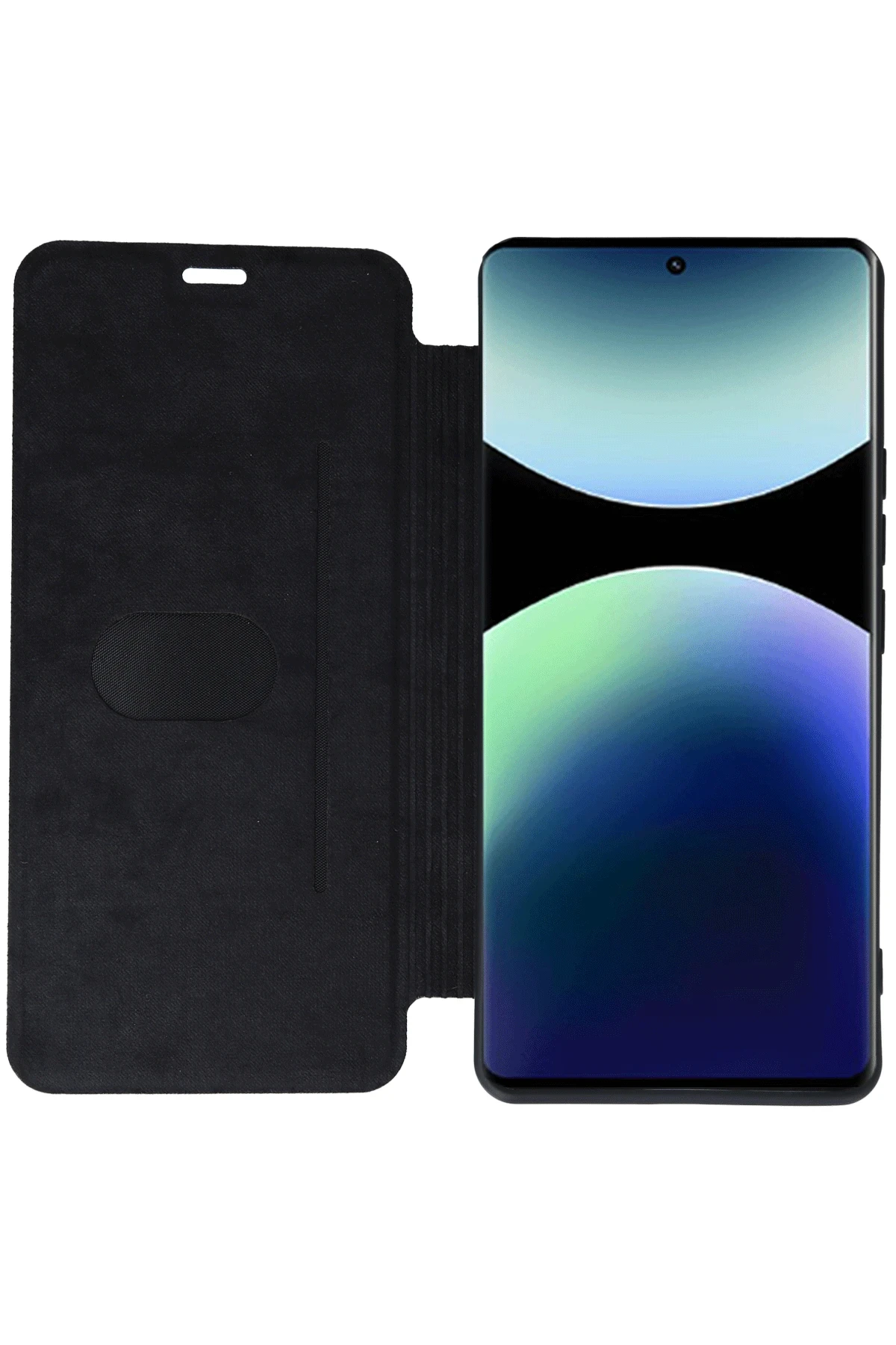 Newface Xiaomi Redmi Note 14 Pro 4G Kılıf Flip Cover - Koyu Yeşil - Görsel 5