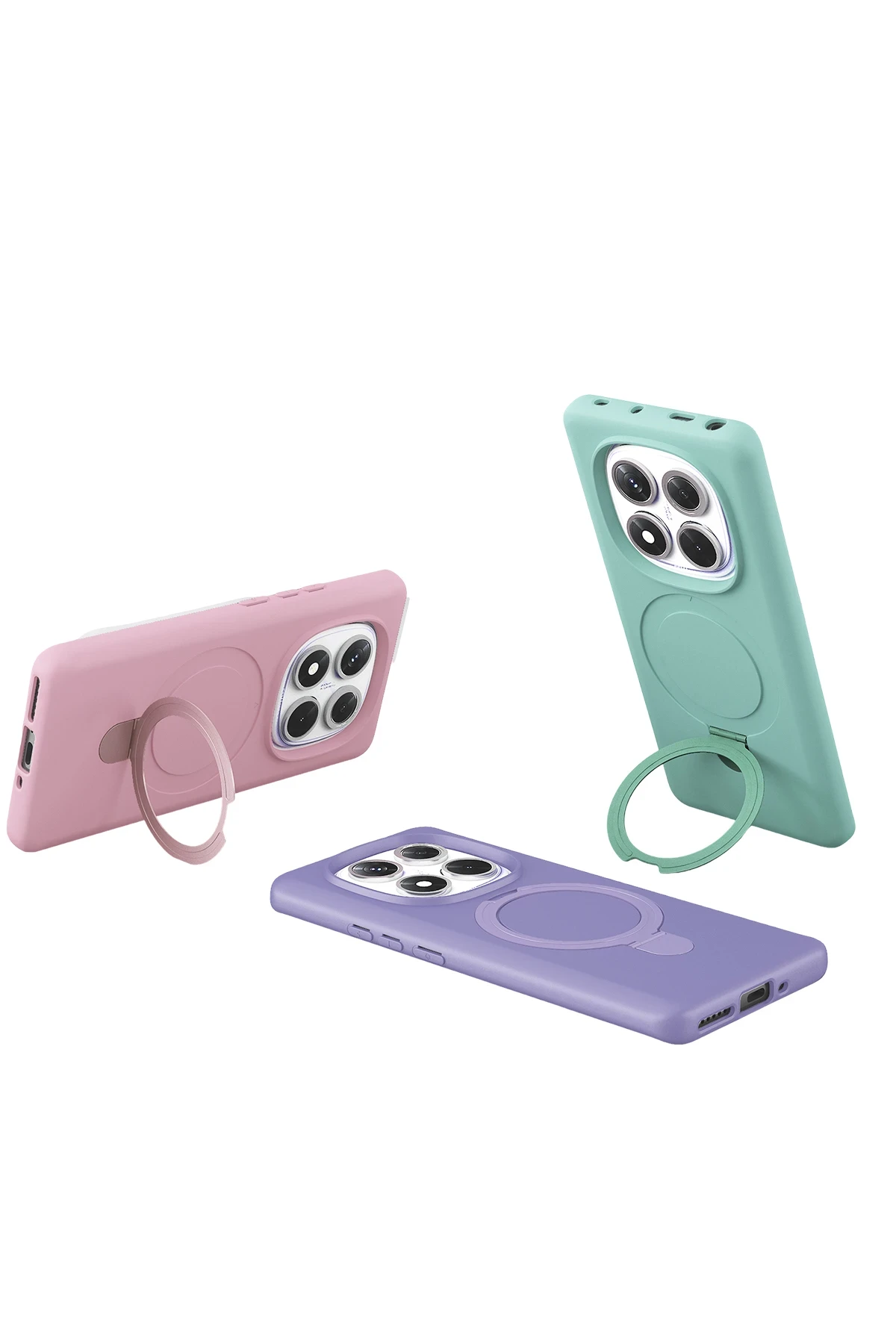 Newface Xiaomi Redmi Note 14 Pro 4G Regal Magsafe Standlı Kapak - Yeşil - Görsel 6