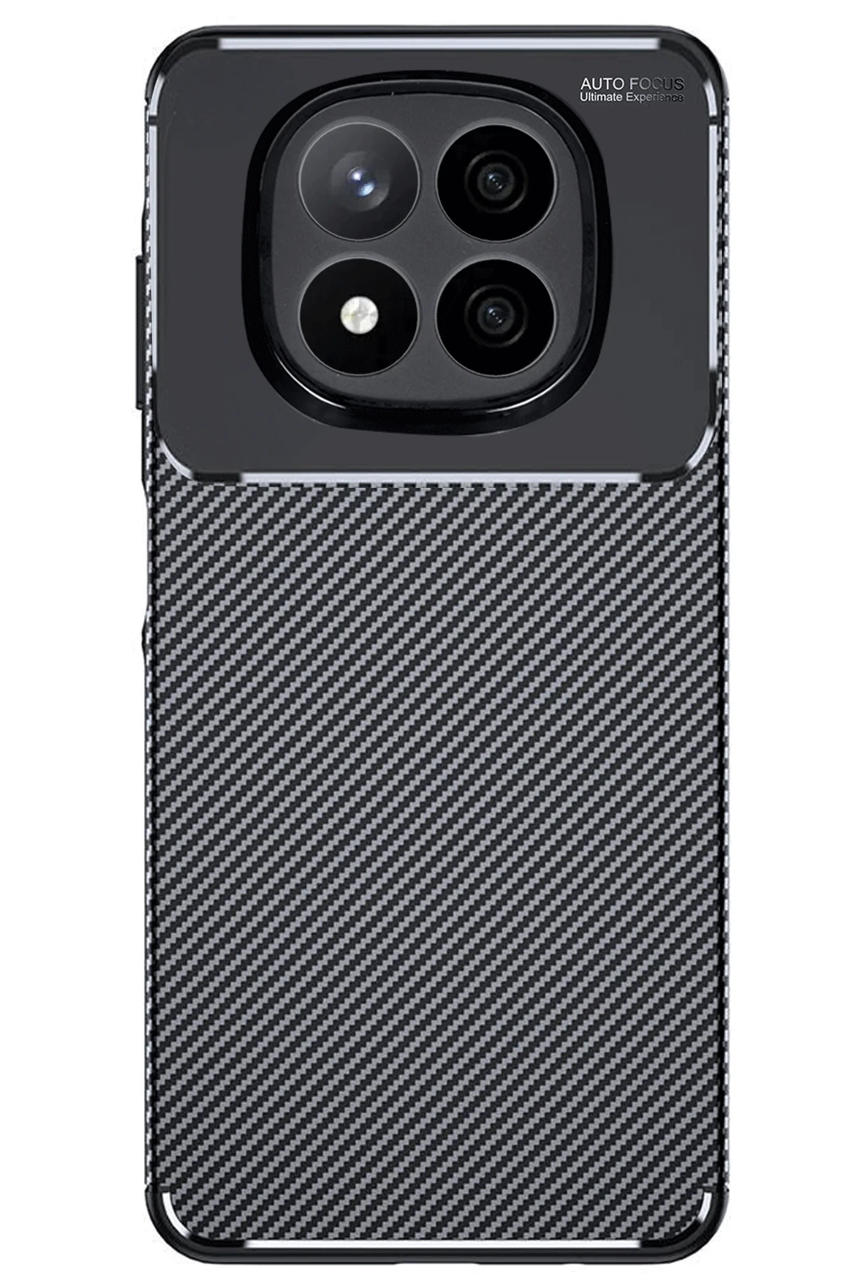 Newface Xiaomi Redmi Note 14 Pro Plus Kılıf Auto Focus Karbon Kapak - Siyah - Görsel 3