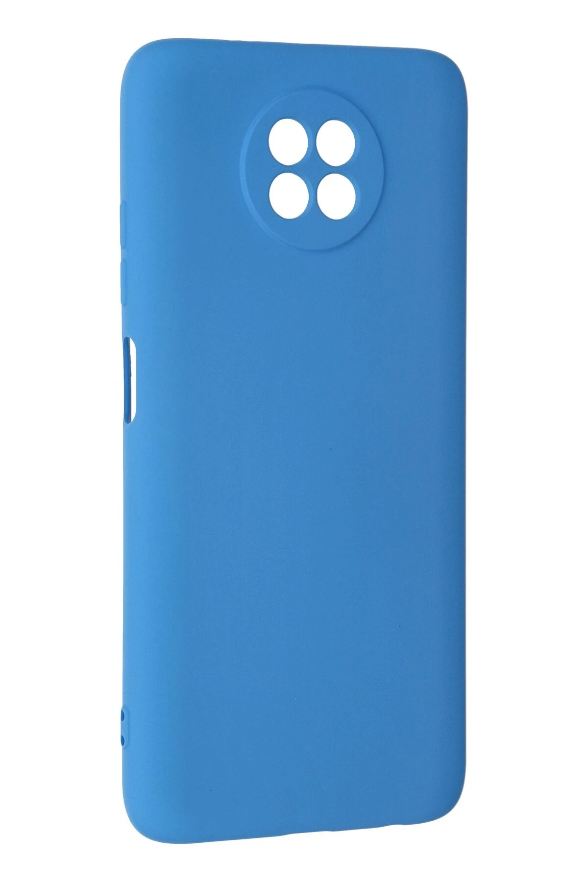 Newface Xiaomi Redmi Note 9 5G Kılıf Nano içi Kadife Silikon - Mavi - Görsel 3