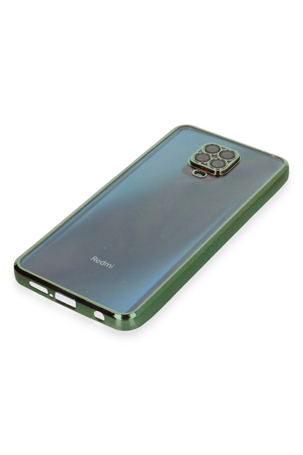 Newface Xiaomi Redmi Note 9 Pro Kılıf Razer Lensli Silikon - Yeşil - Görsel 4