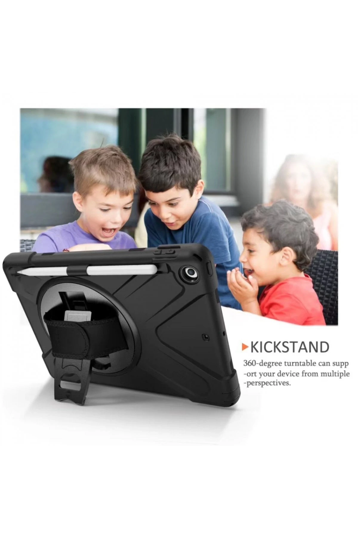 Newface iPad 10.2 (7.nesil) Kılıf Amazing Tablet Kapak - Siyah - Görsel 3