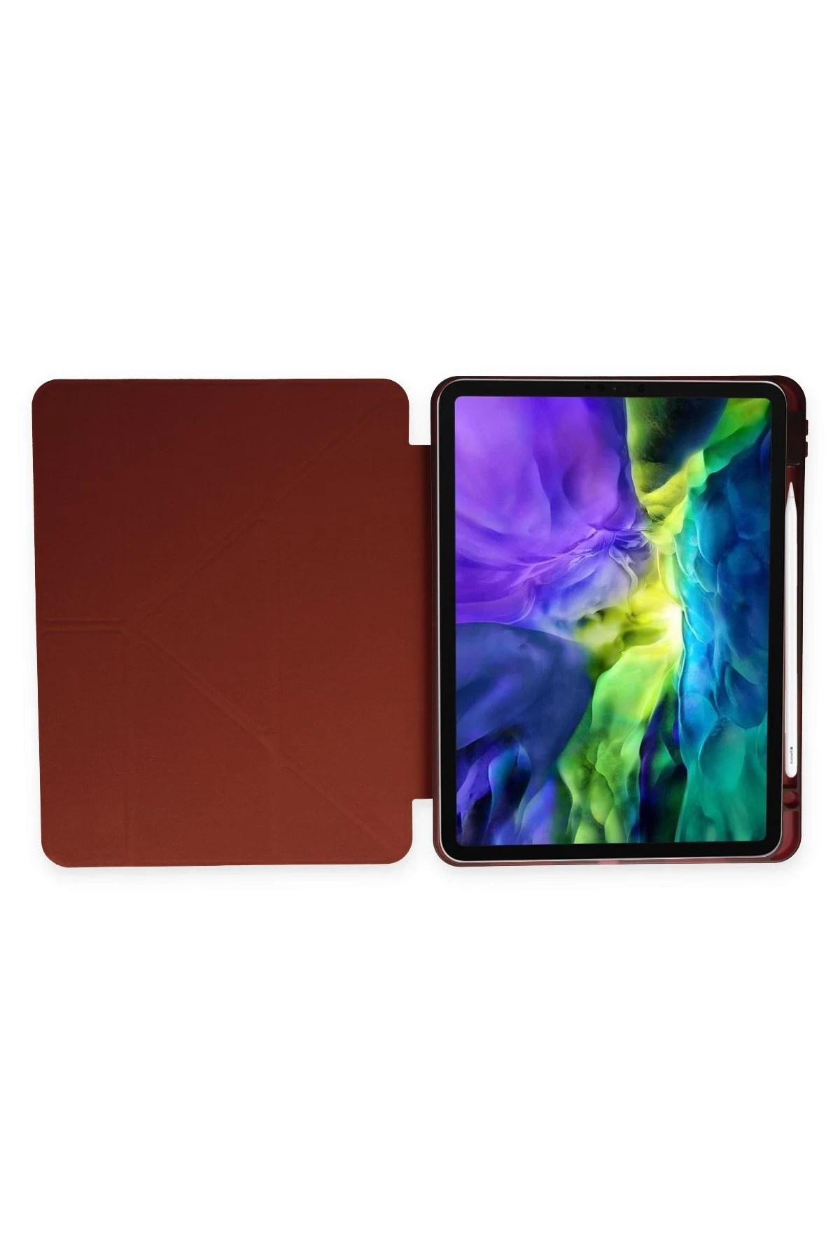 Newface iPad 2022 10.9 (10.nesil) Kılıf Kalemlikli Mars Tablet Kılıfı - Mürdüm - Görsel 5
