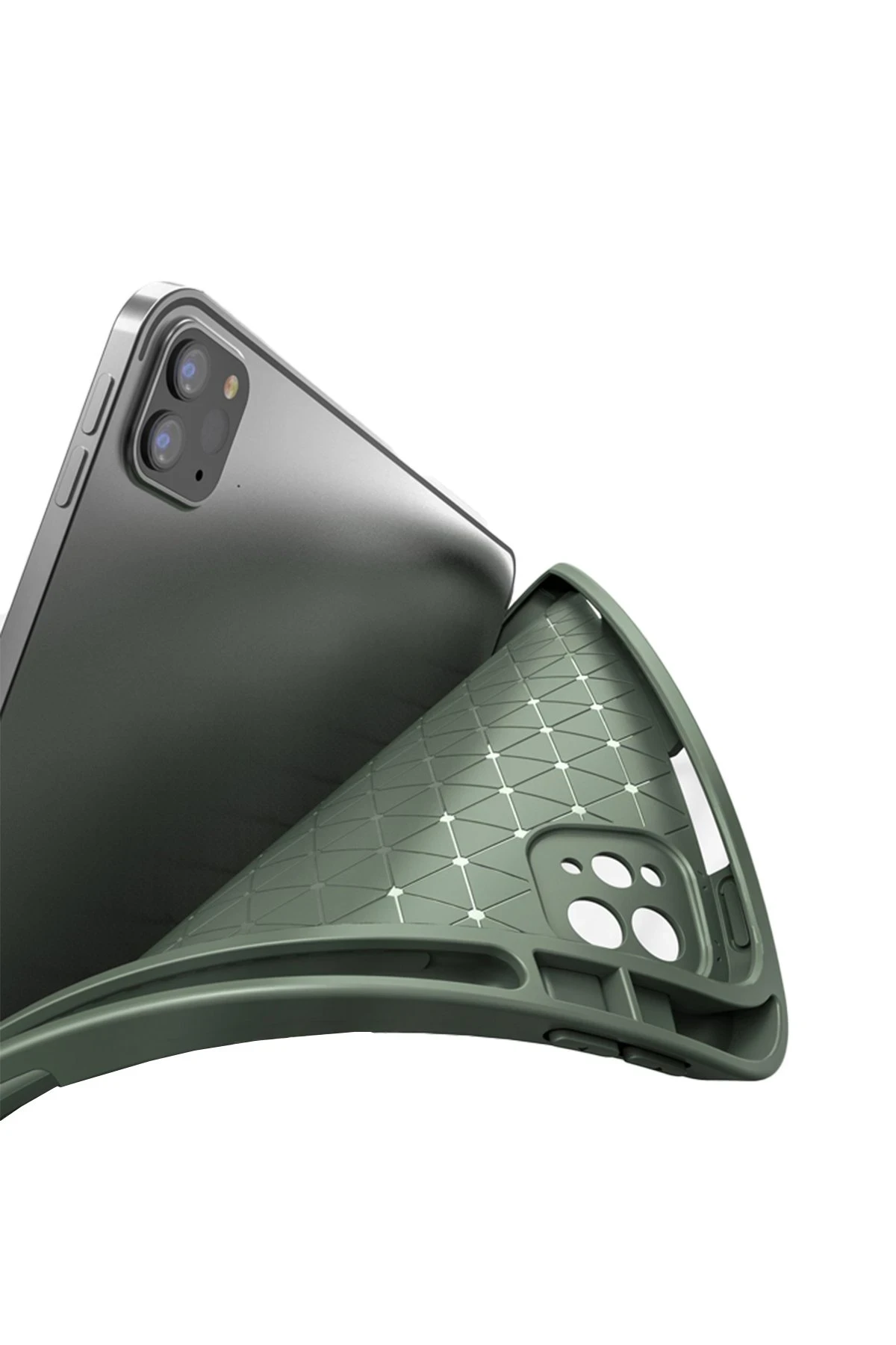 Newface iPad Air 4 10.9 Kılıf Tablet Focus Silikon - Yeşil - Görsel 3