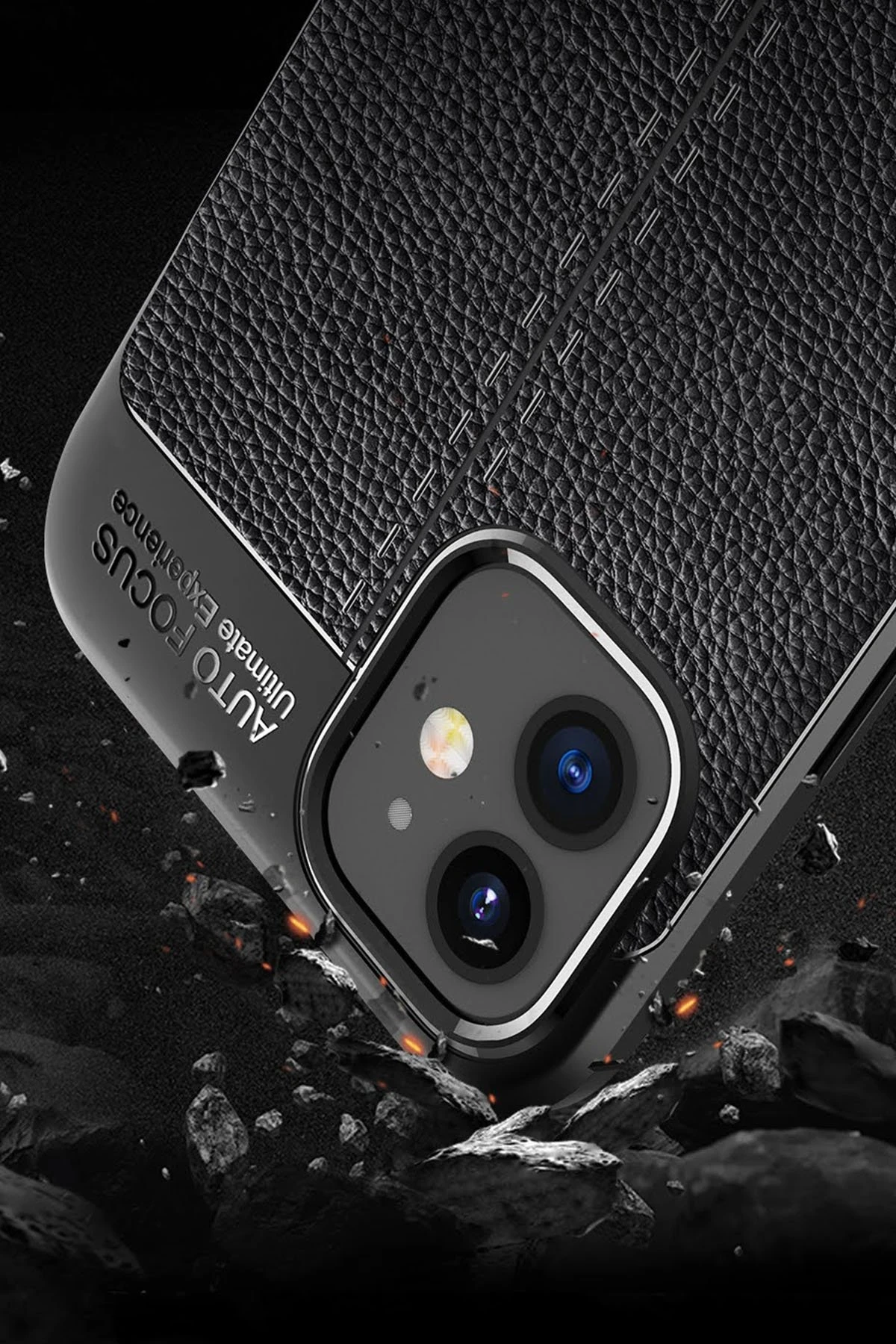 Newface iPhone 12 Mini Kılıf Auto Focus Kapak - Kırmızı - Görsel 3