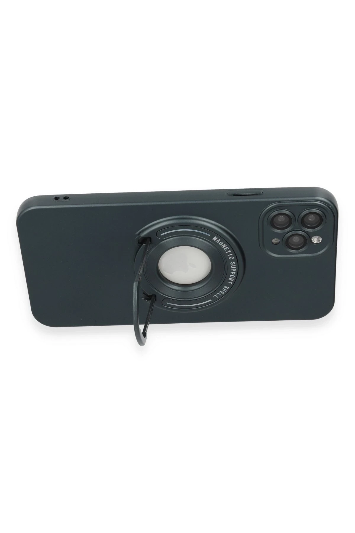 Newface iPhone 12 Pro Max Kılıf Lukka Magneticsafe Kapak - Koyu Yeşil - Görsel 3