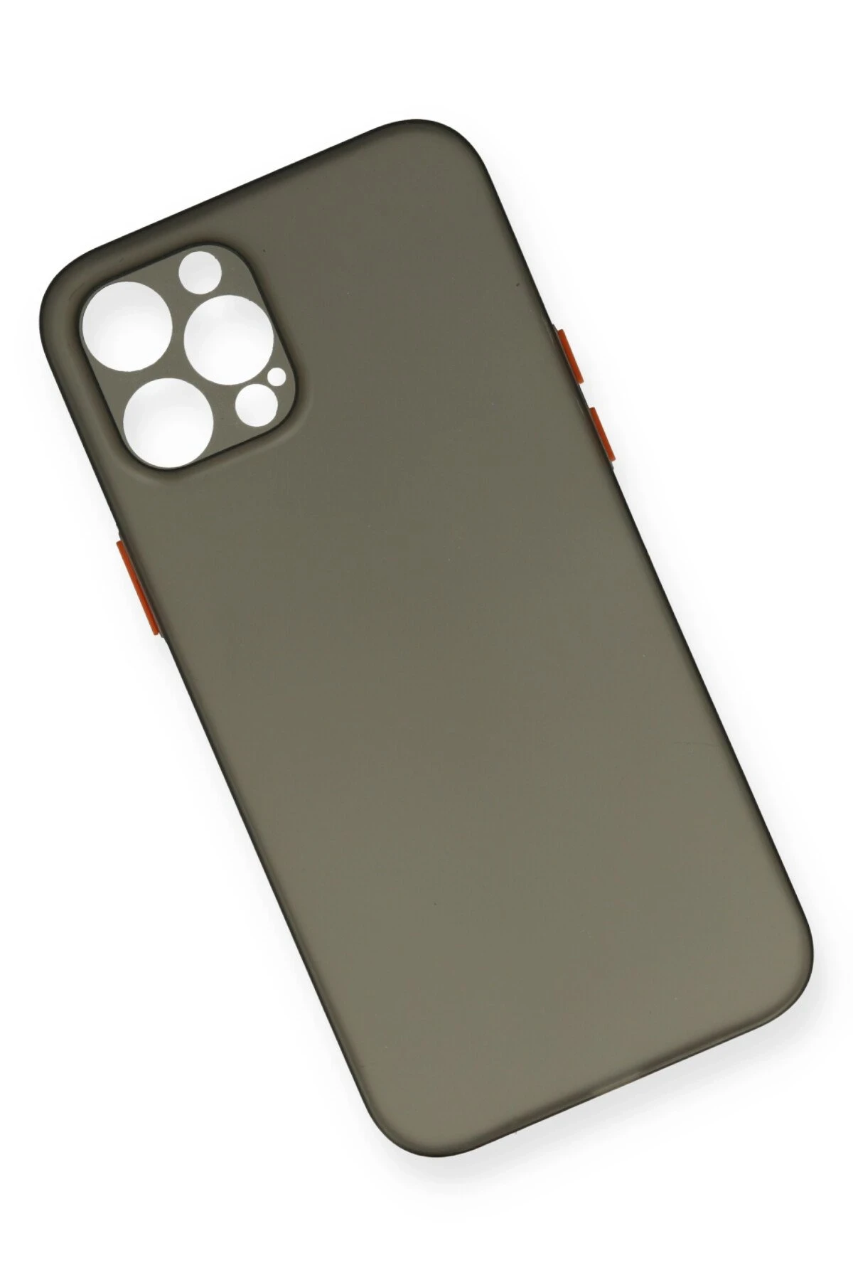 Newface iPhone 12 Pro Max Kılıf PP Ultra İnce Kapak - Gri - Görsel 3