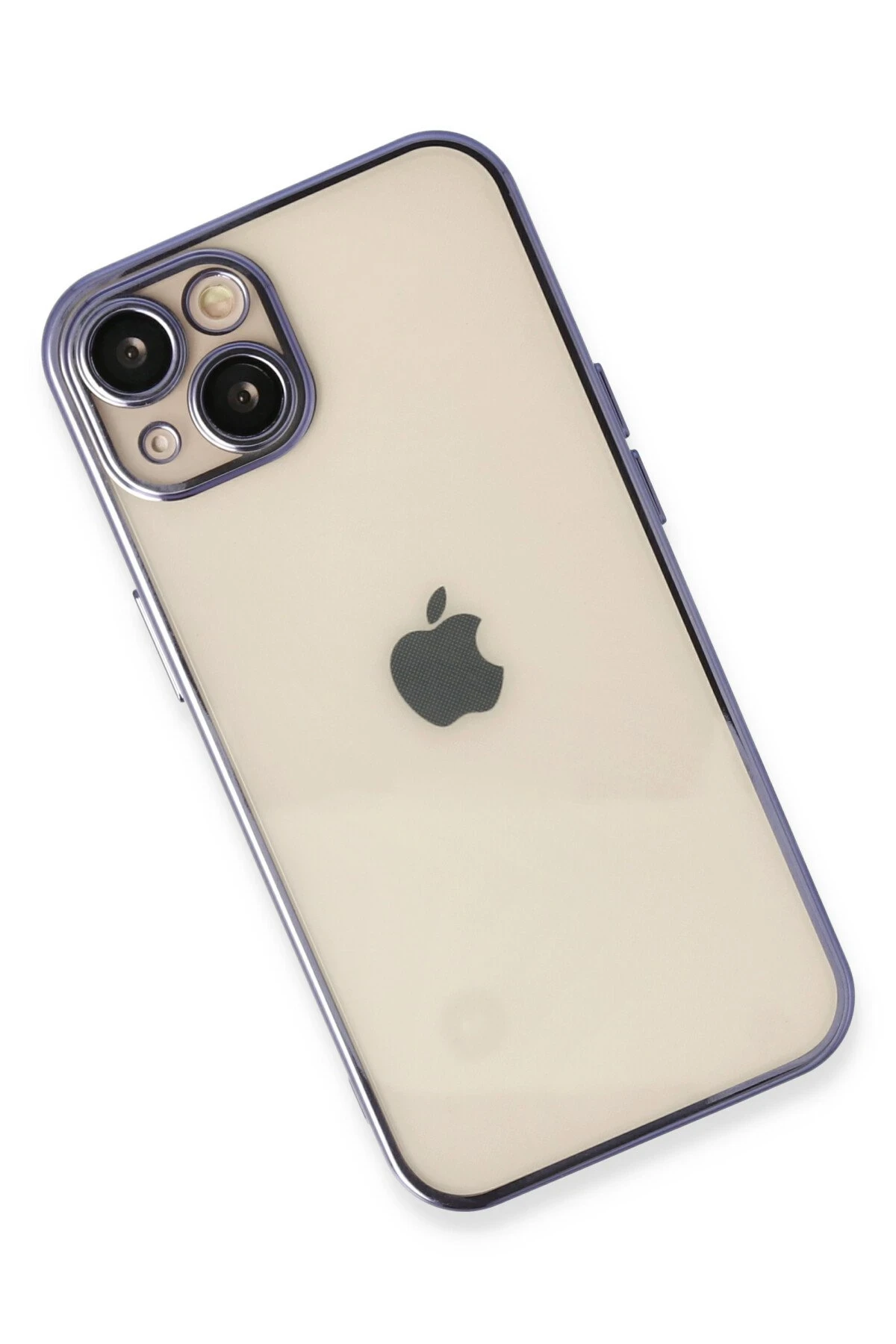 Newface iPhone 13 Kılıf Razer Lensli Silikon - Mor - Görsel 3