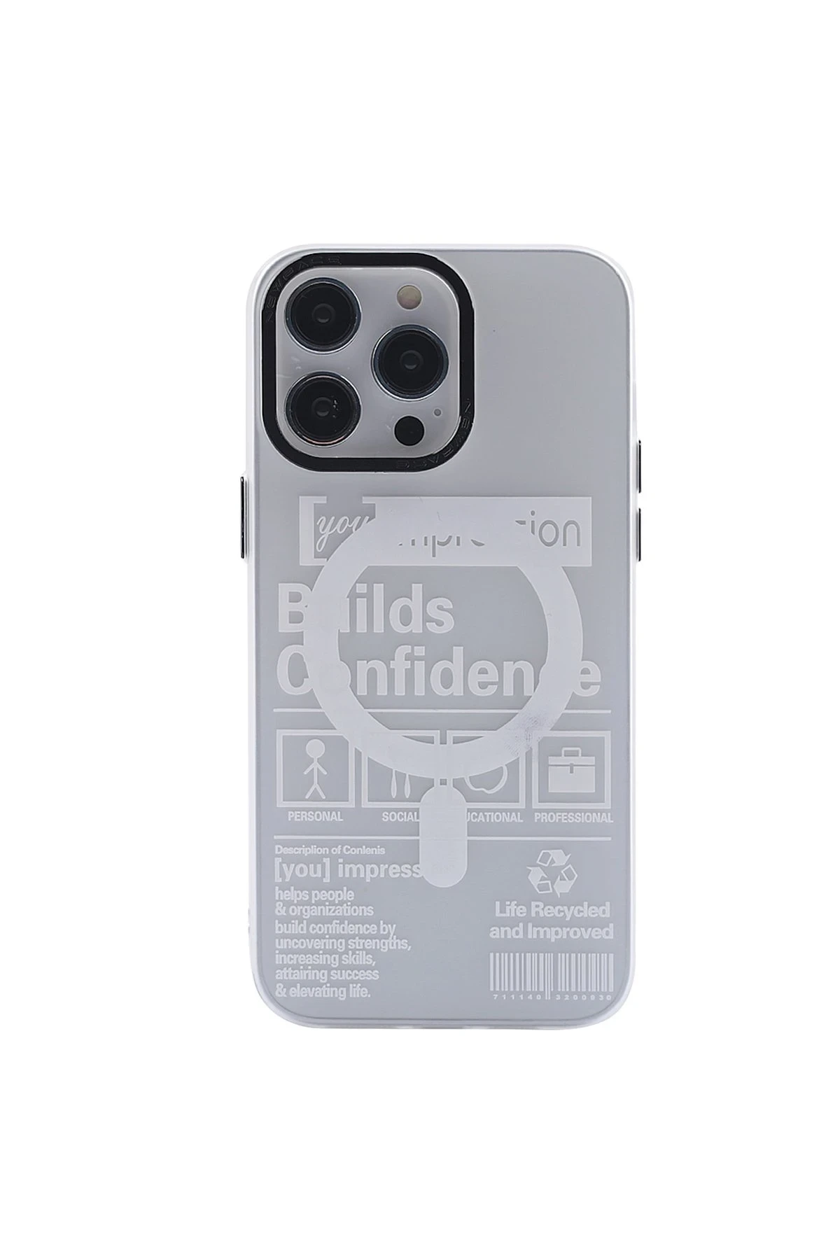 Newface iPhone 13 Pro Kılıf Apollo Magneticsafe Desenli Kapak - Apollo Şeffaf - 4 - Görsel 3