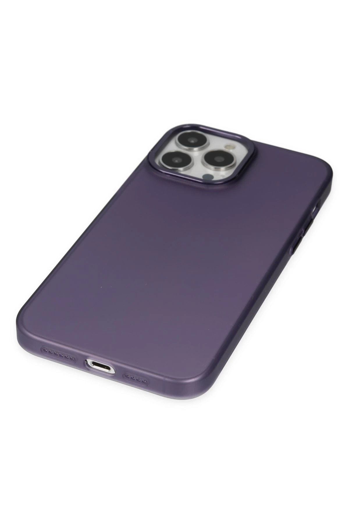 Newface iPhone 13 Pro Kılıf Modos Metal Kapak - Derin Mor - Görsel 4