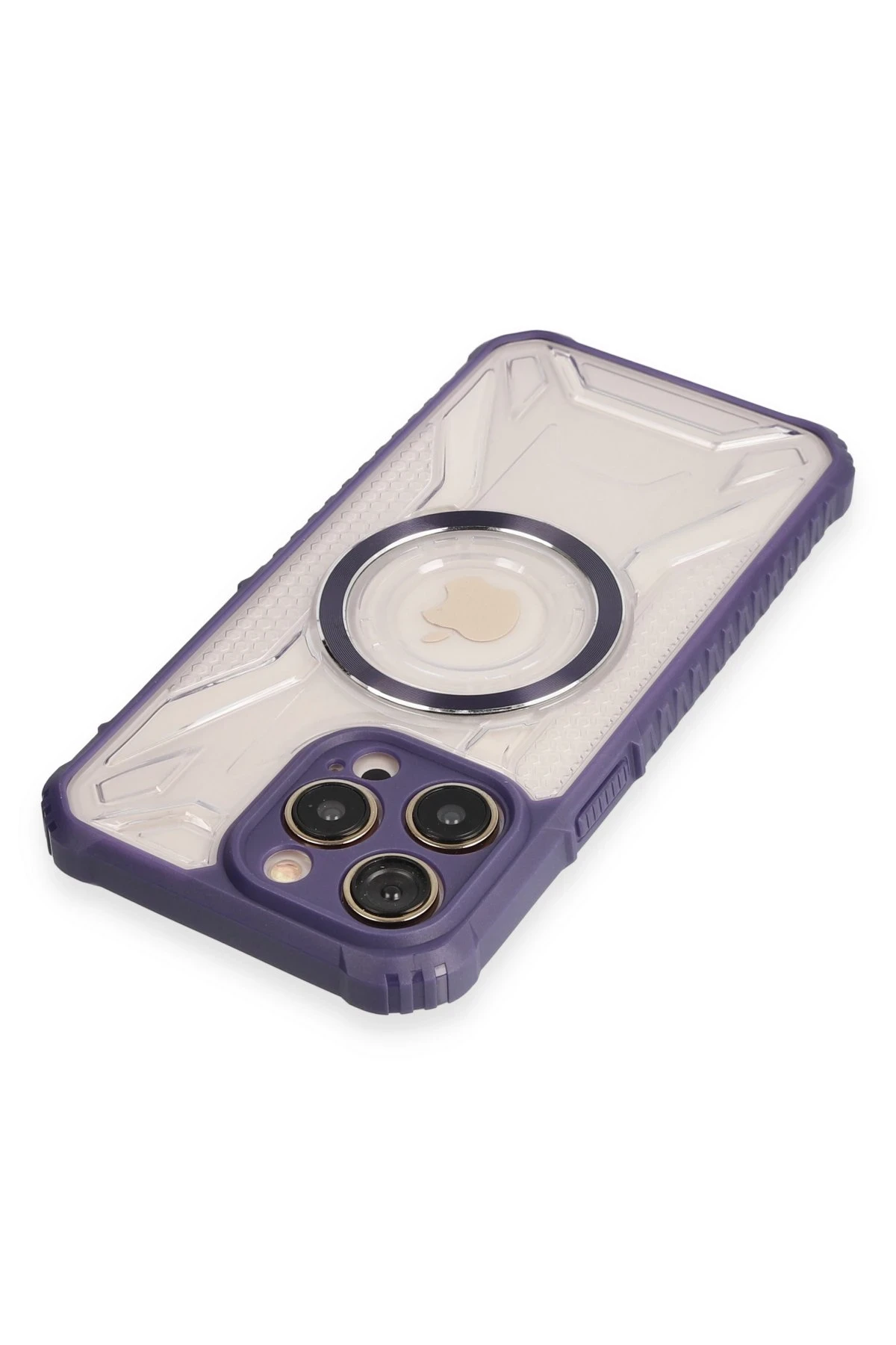 Newface iPhone 13 Pro Kılıf Prag Magneticsafe Kapak - Derin Mor - Görsel 3