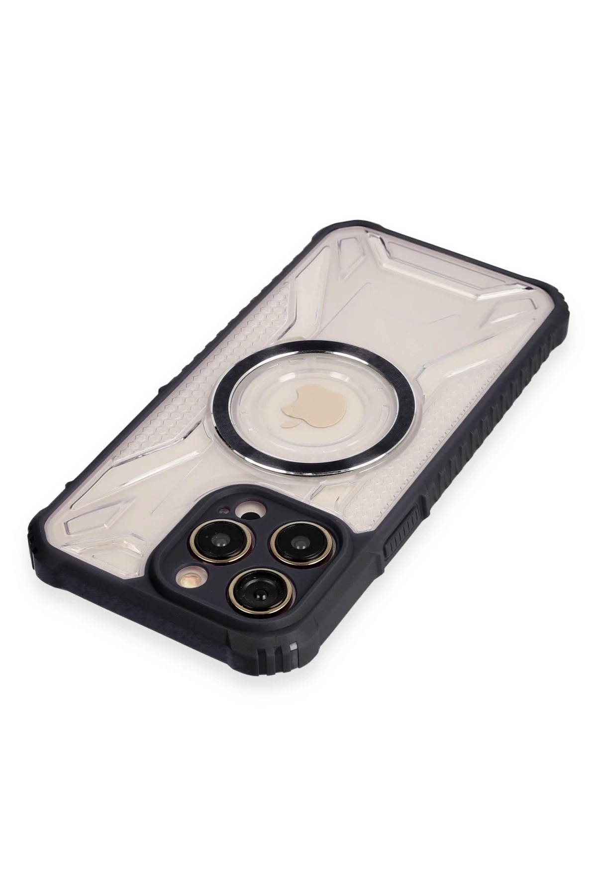 Newface iPhone 13 Pro Kılıf Prag Magneticsafe Kapak - Siyah - Görsel 3